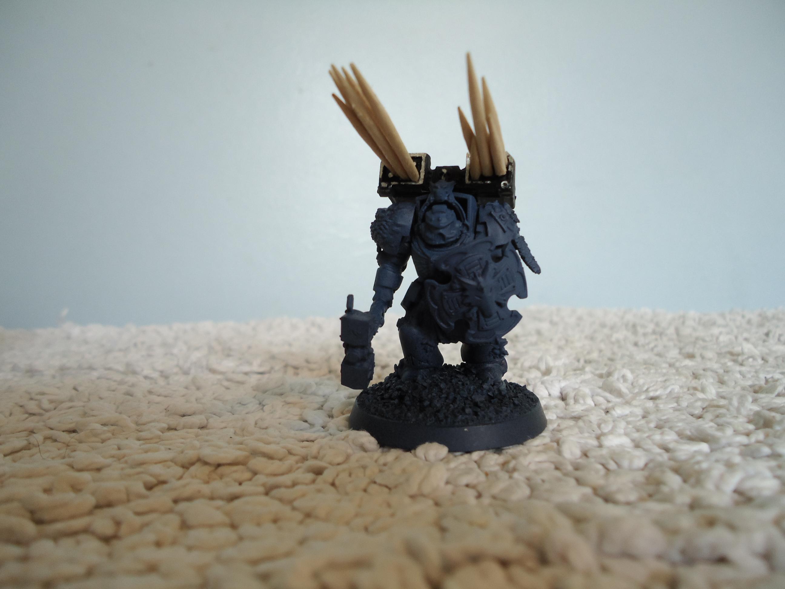 Cyclon Missle Launcher, Space Marines, Storm Shield, Terminator Armor, Thunder Hammer