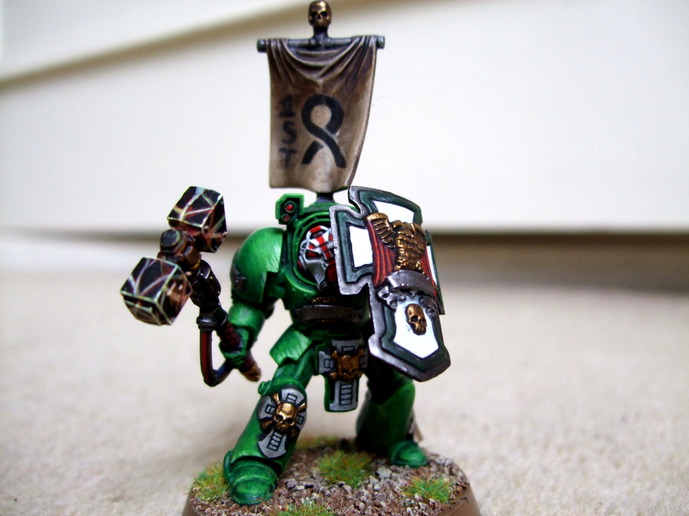 Assault Terminator, Aurora, Headquarters, Space Marines, Storm Shield, Thunder Hammer