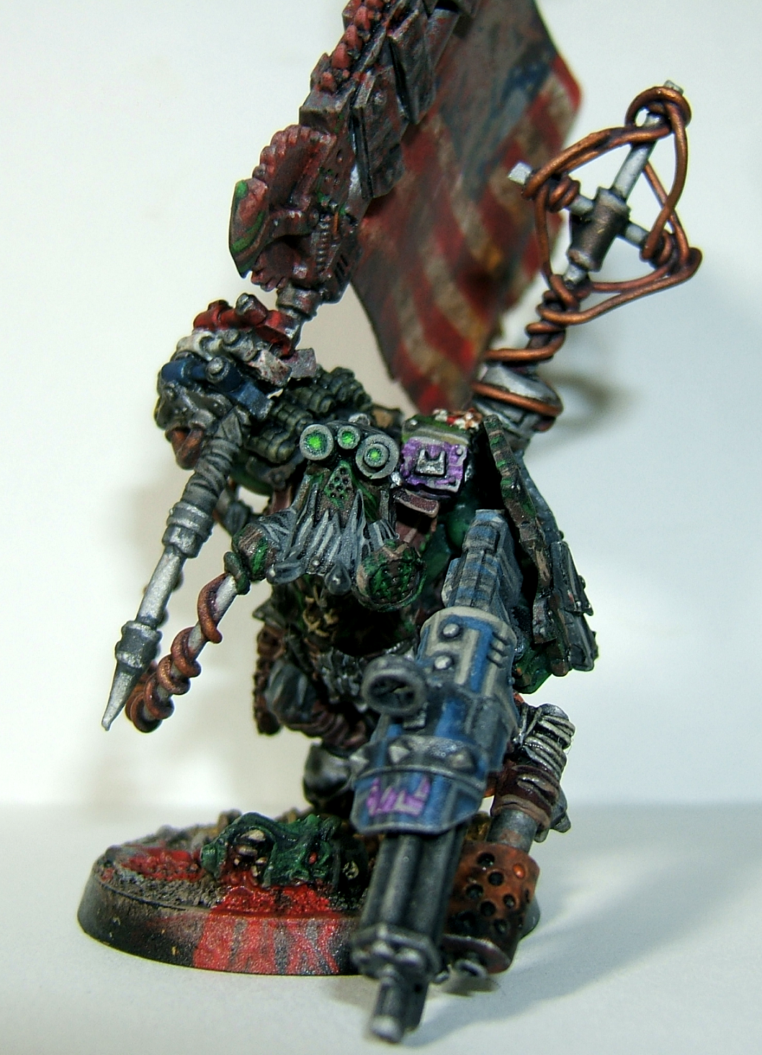 America, Blood Axe, Bludd Axe, Conversion, Flag, Kommando, Kommandoz, Orks, Space Ork, Space Orks, Waaagh!, Warboss, Warhammer 40,000