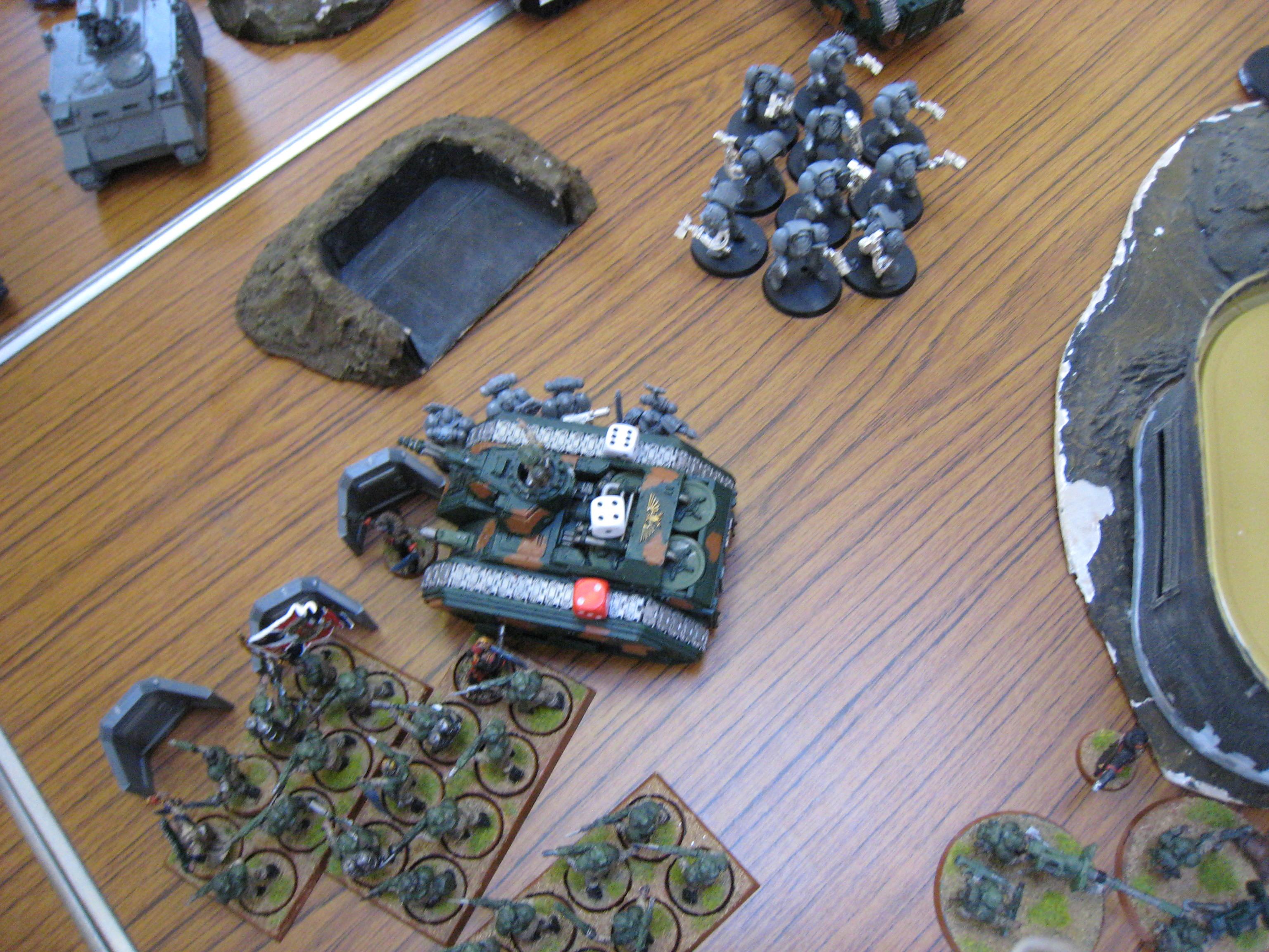 Action, Battle Report, Chimera, Dice, Imperial, Imperial Guard