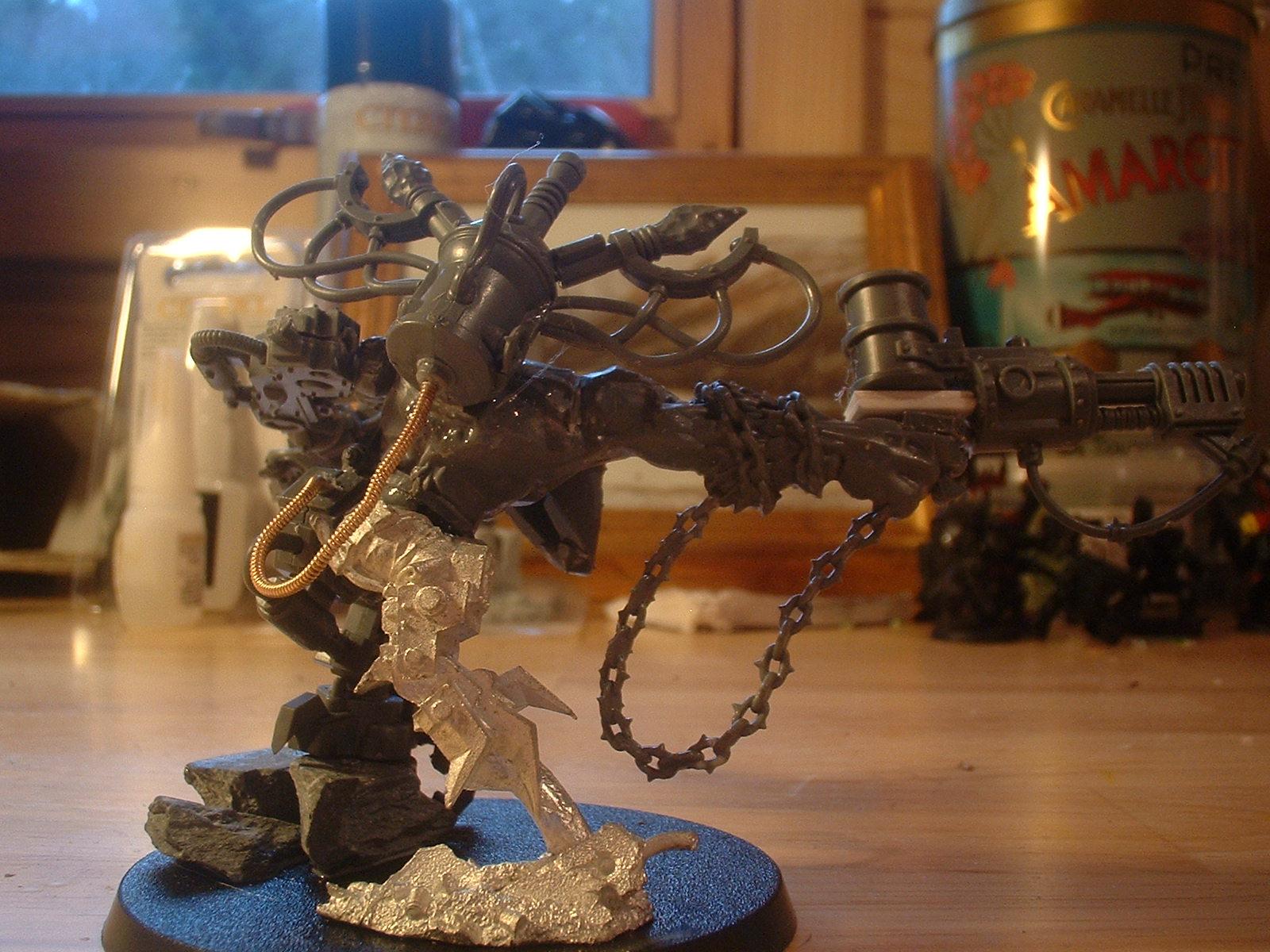 Big Mek, Orks, This is his Kustom Force Field, although I will have space to put the drone on his base (its a 60mm one) so might use this as a power pack for his various cybork bitz