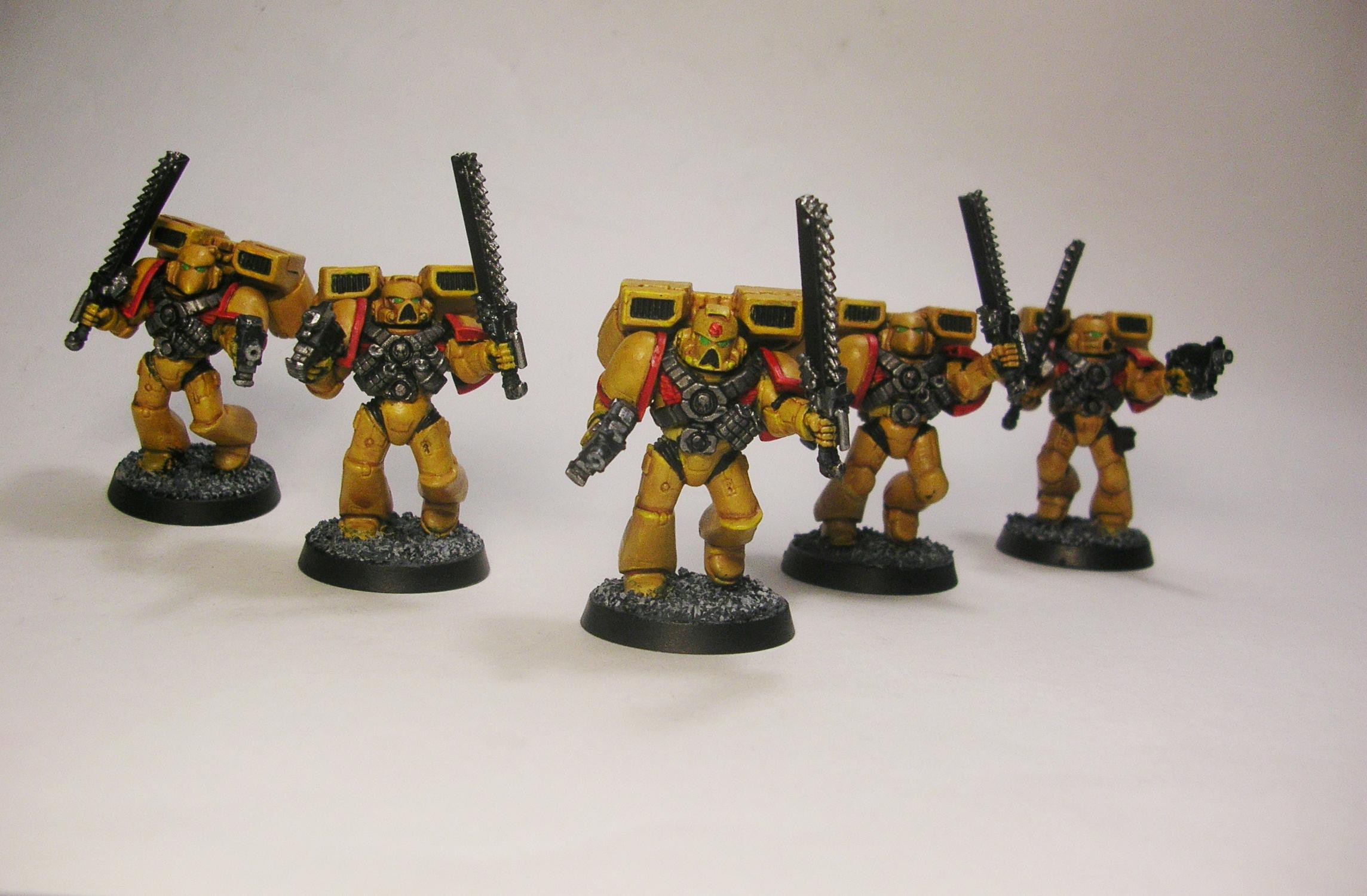 Assault Marines, Imperial Fists, Jump Pack, Space Marines