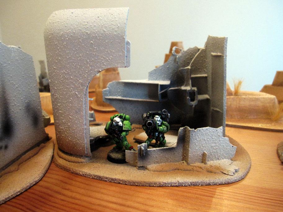 Desert, Ruins, Terrain, Wall
