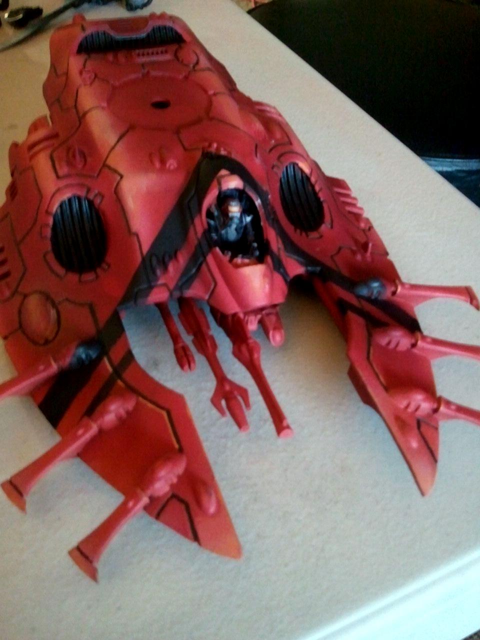 Airbrush, Eldar, Tank, Wave Serpent, Work In Progress