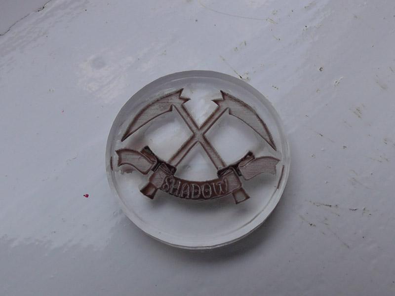 Personalised laser engraved 25mm base