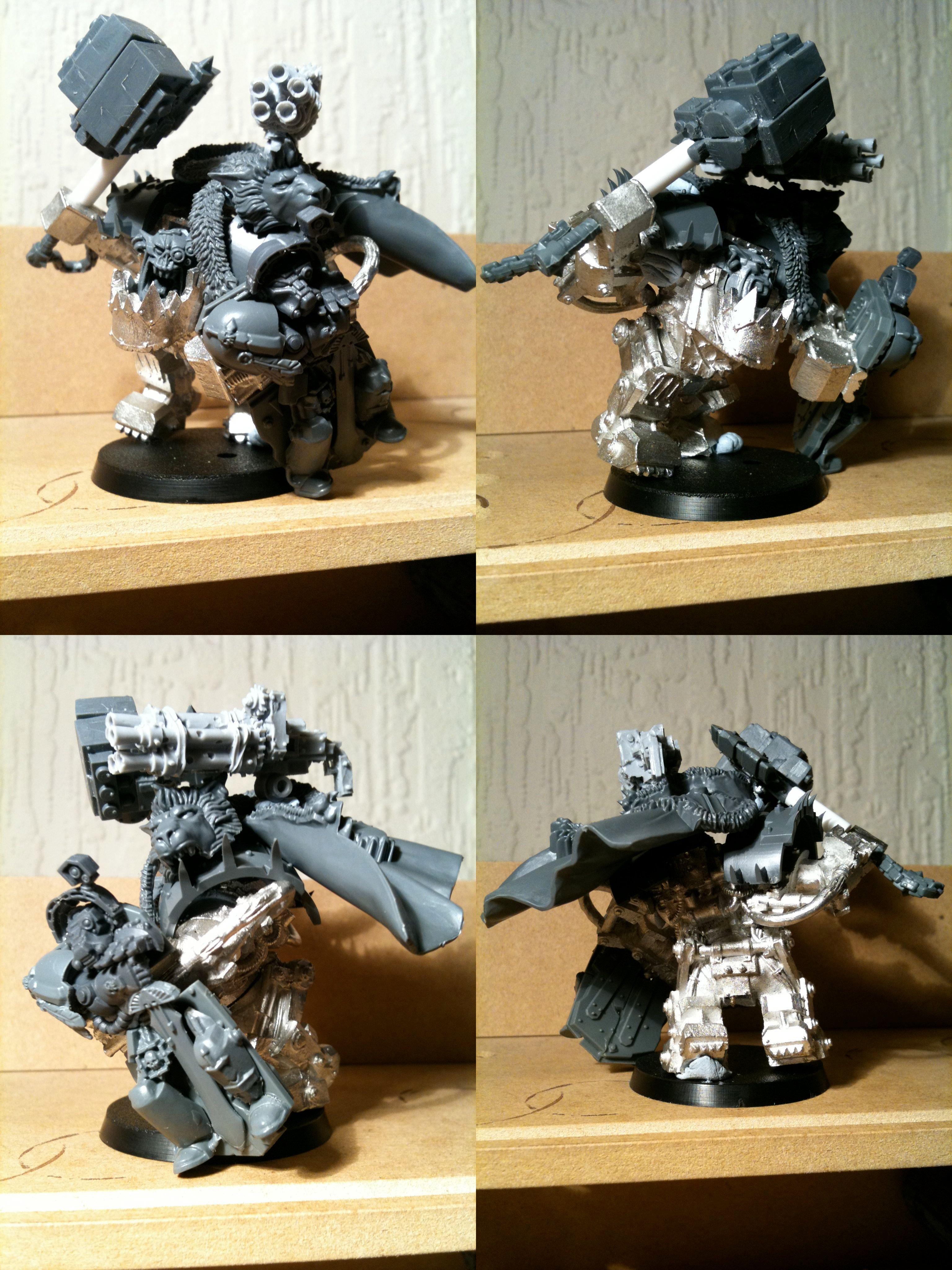 Da Dark Angelz, Mega-armour, Orks, Warboss, Work In Progress