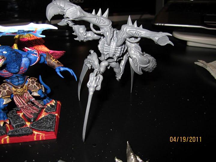 Carnifex, Conversion, Daemons, Prince, Ravager, Tyranids, Work In Progress