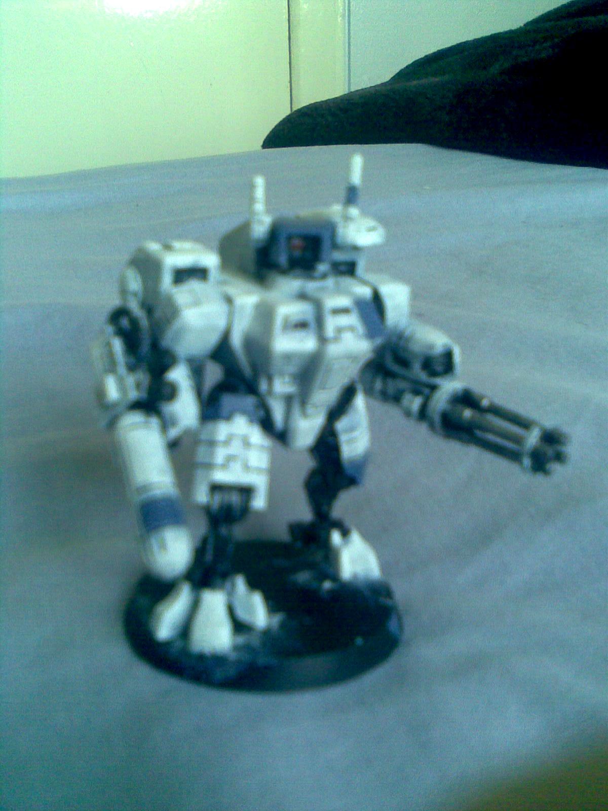 Battlesuit, Burst Cannon, Plasma Rifle, Tau, White, Xv88