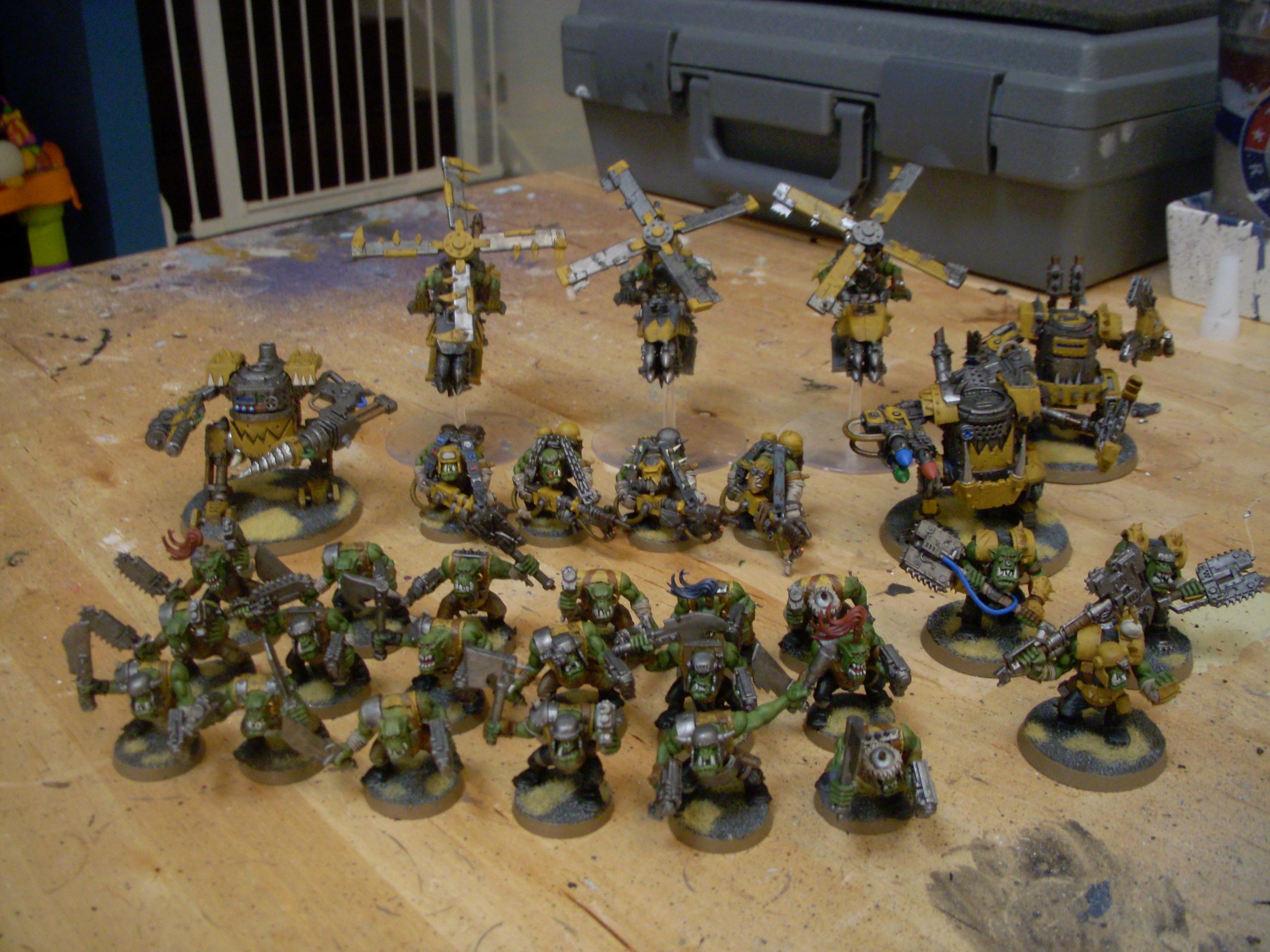 Bad Moon Orks, Imperial Guard Mordian Iron Guard Bad Moon Orks, Mordian Imperial Guard