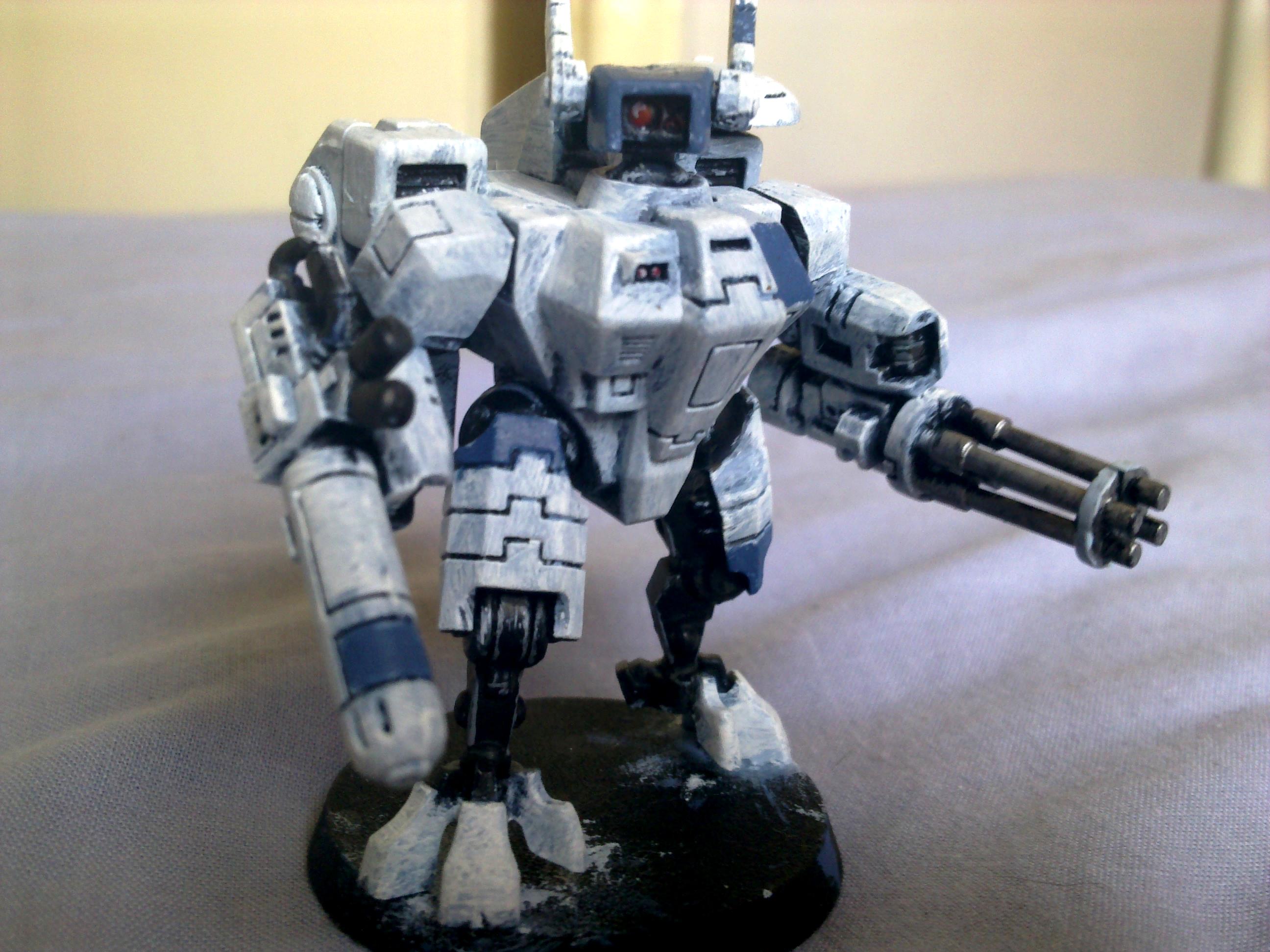 Battlesuit, Burst Cannon, Plasma Rifle, Tau, White, Xv88