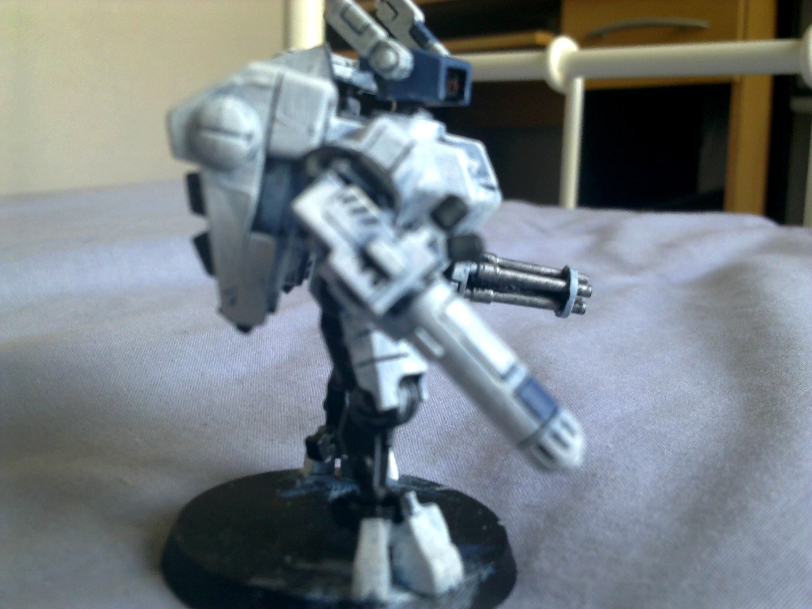 Battlesuit, Burst Cannon, Plasma Rifle, Tau, White, Xv88