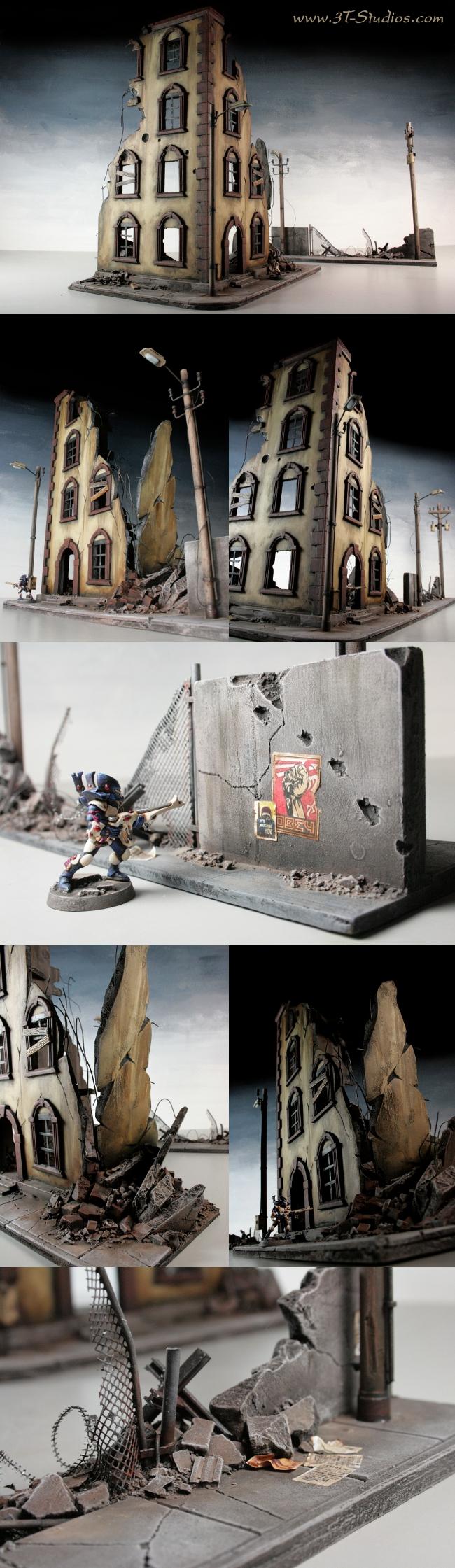 Buildings, Magnet, Poles, Razorwire, Terrain, Urban