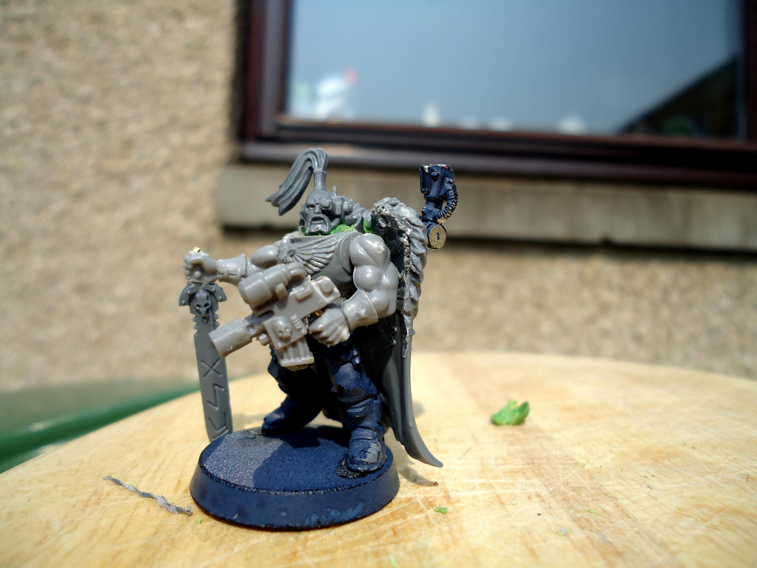 Space Wolf Scout, Great Marine Swap Scout Sergeant rough progress