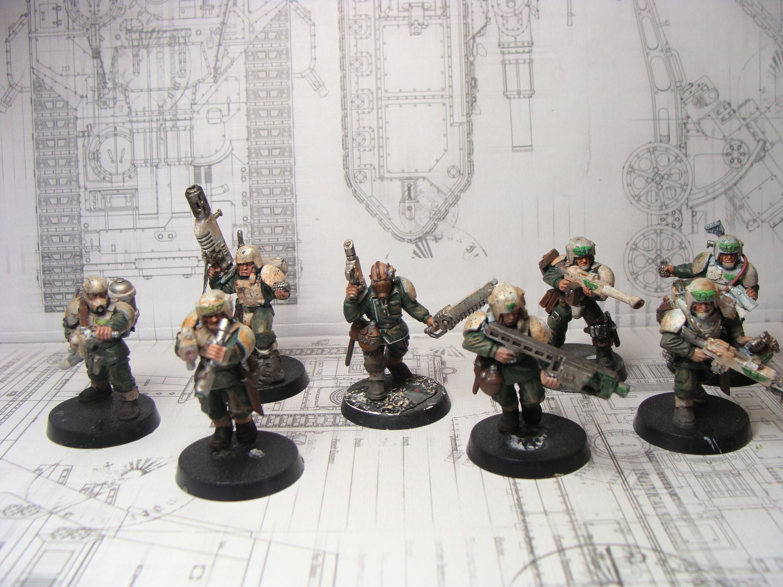 Battle Damage, Death Korps of Krieg, Imperial Guard, Infantry, Weathered
