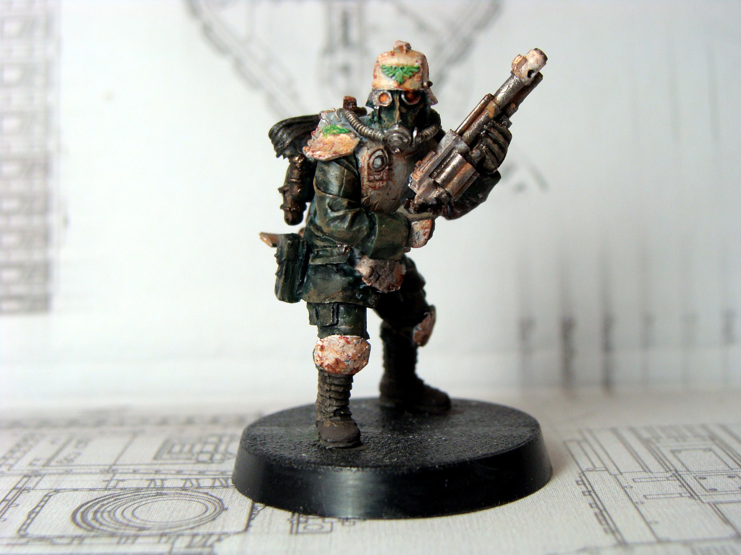 Battle Damage, Death Korps of Krieg, Imperial Guard, Infantry, Weathered
