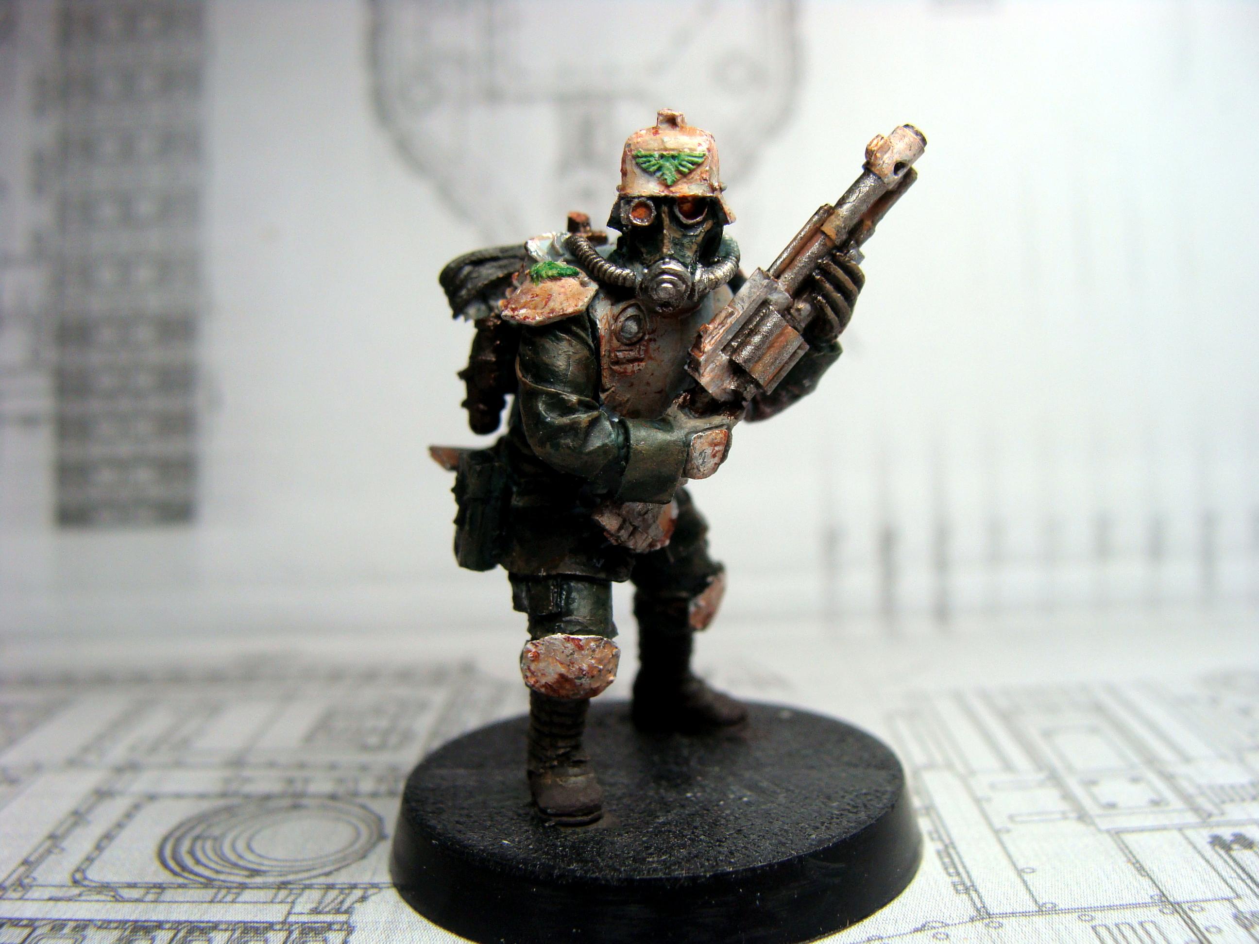Battle Damage, Death Korps of Krieg, Imperial Guard, Infantry, Weathered