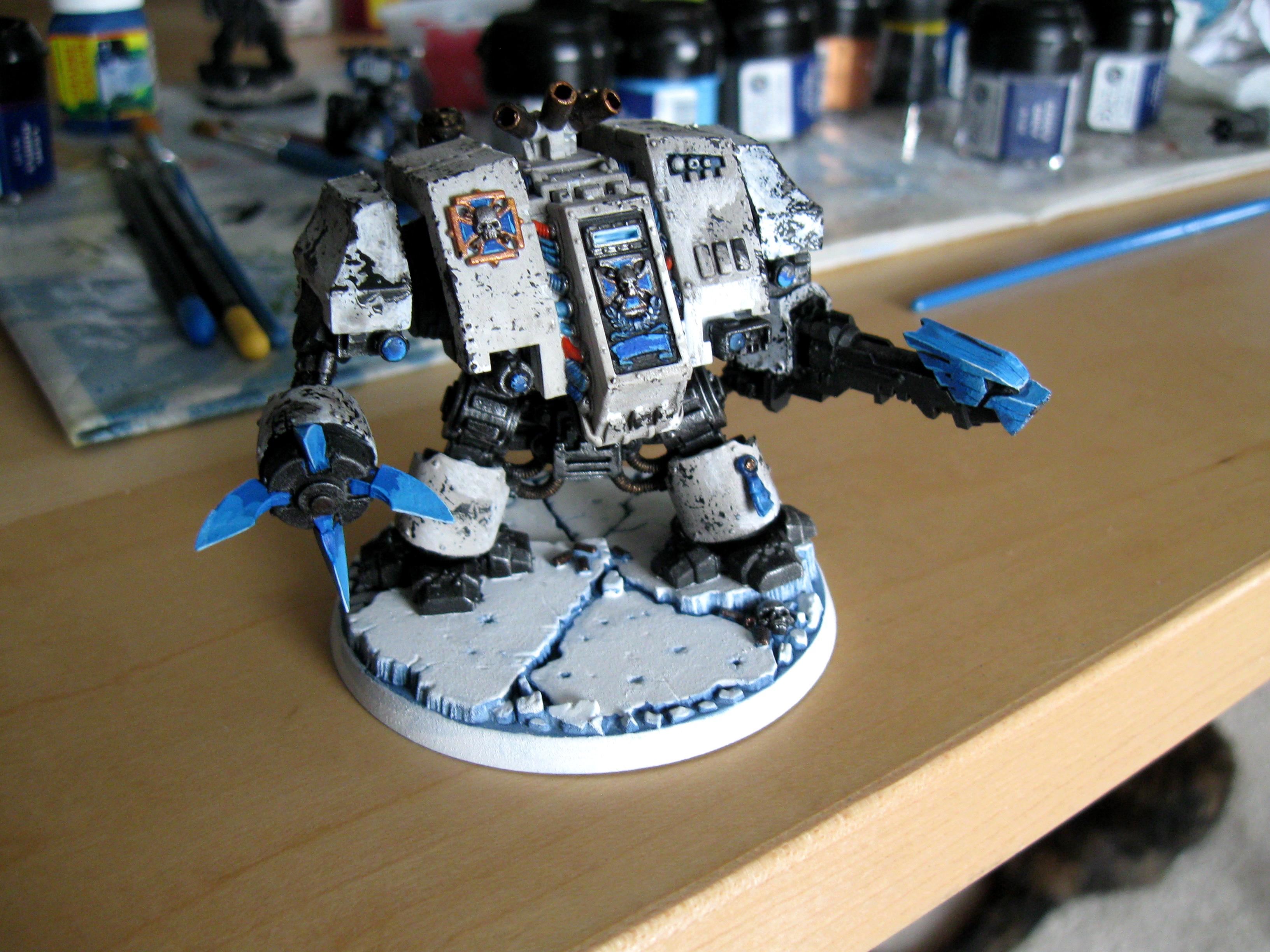 Dreadnought, Ice, Ice Angel, Space Marines, Warhammer 40,000