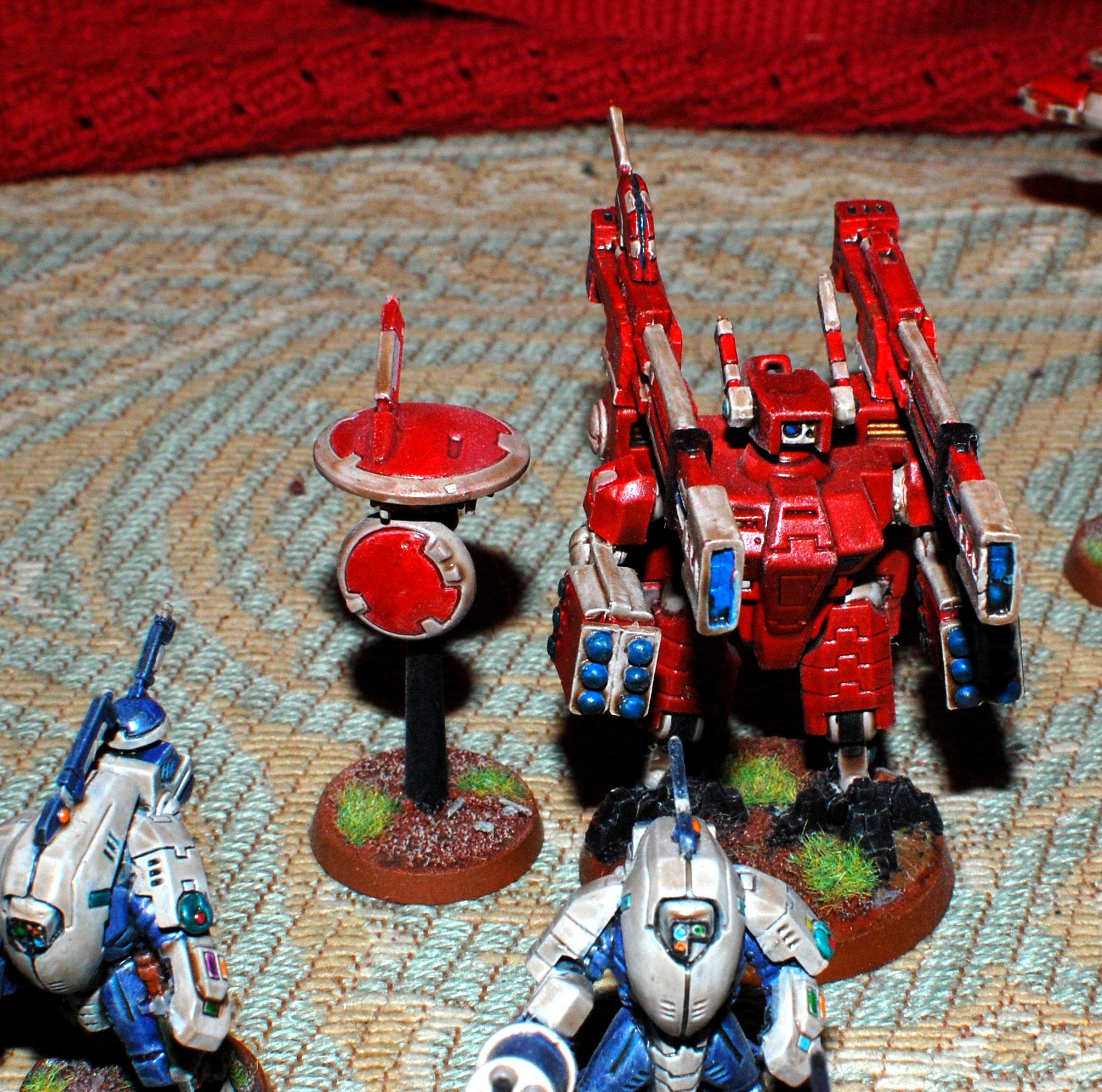 Broadsides, Drone, Fal'shia, Red, Shield Drone, Tau, Xv88