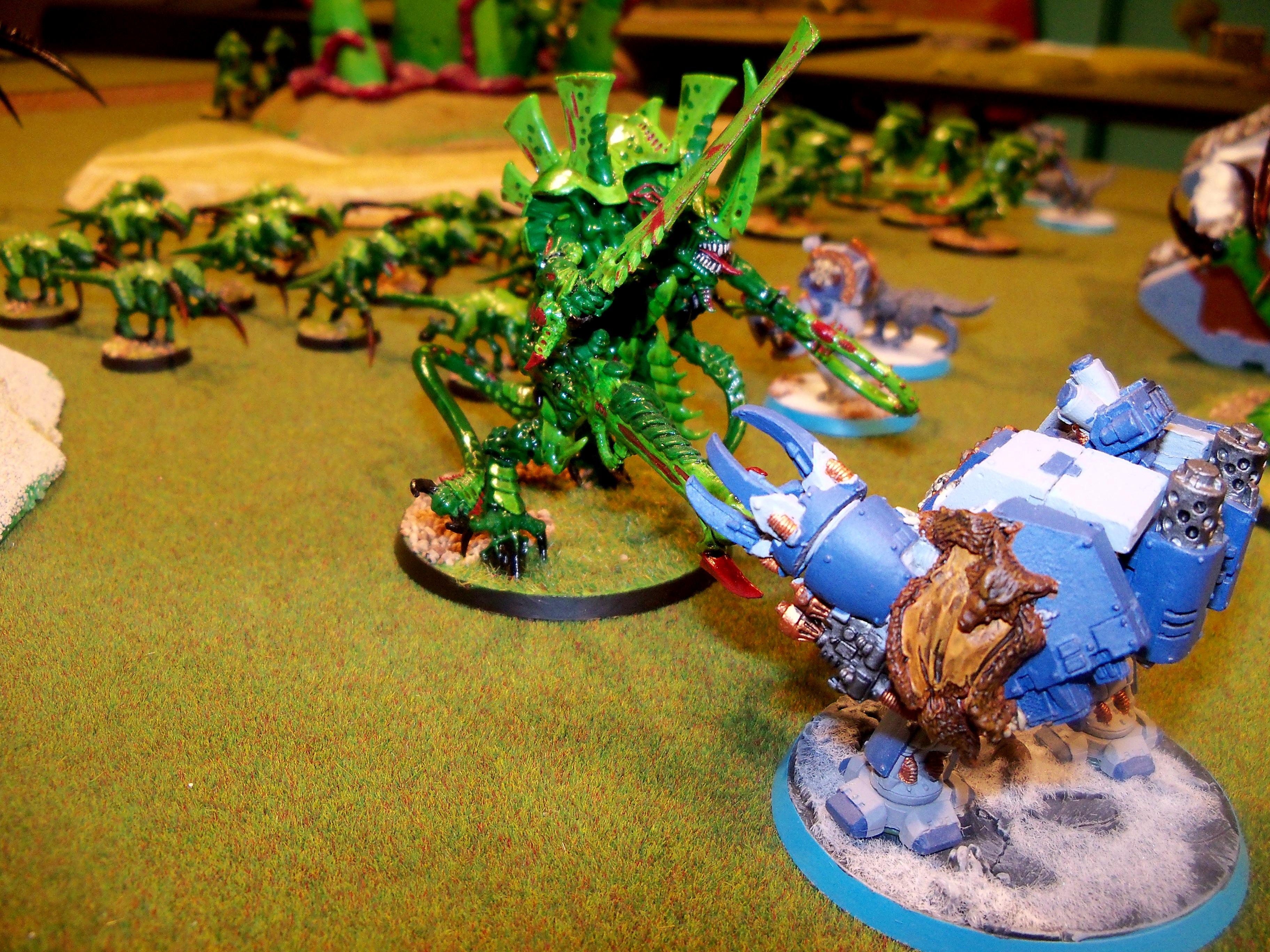 Bjorn, Felhand, Hive Tyrant, Space Wolves, Tyranids