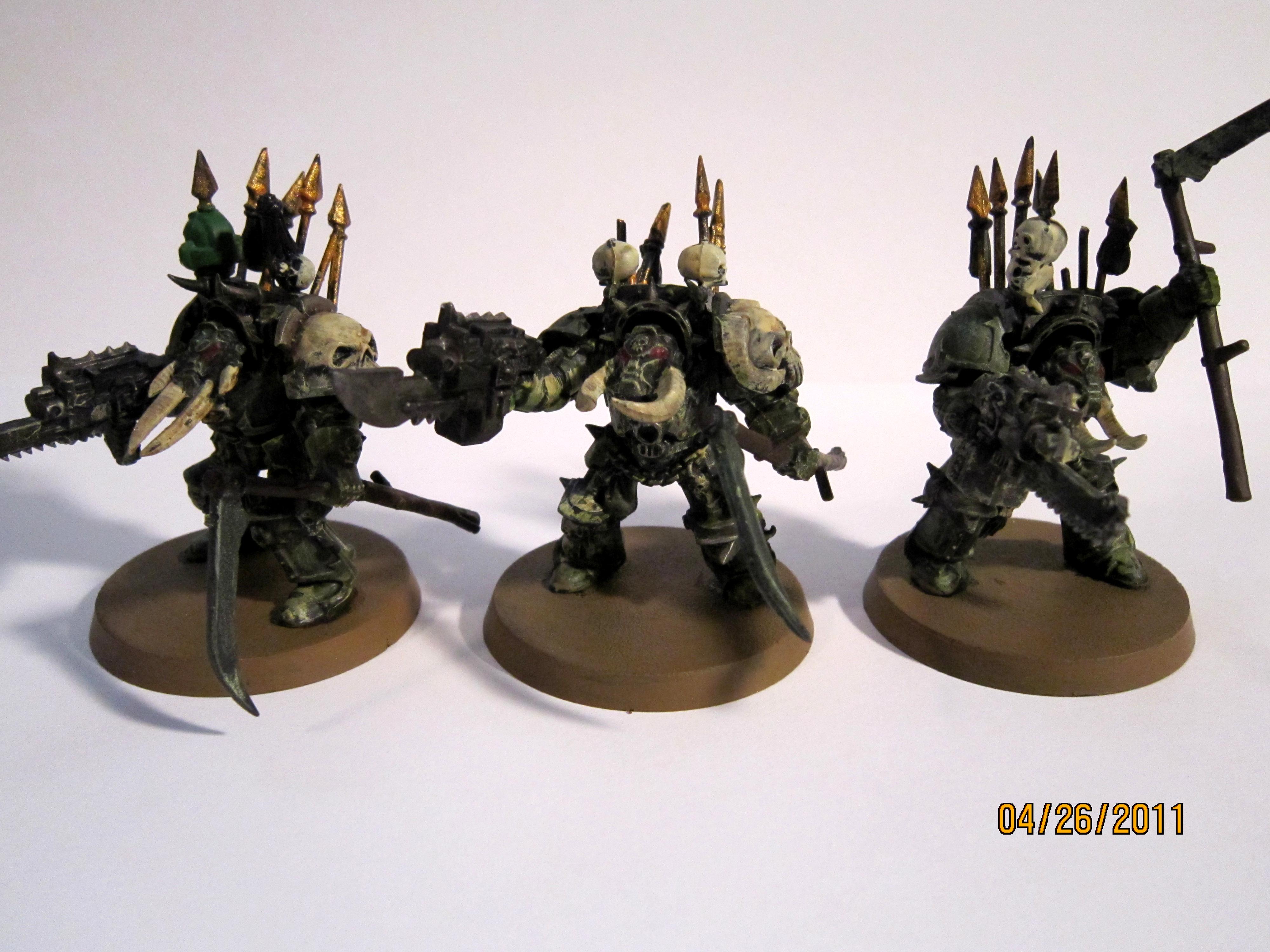 Chaos Space Marines, Chaos Terminators, Death Guard, Nurgle