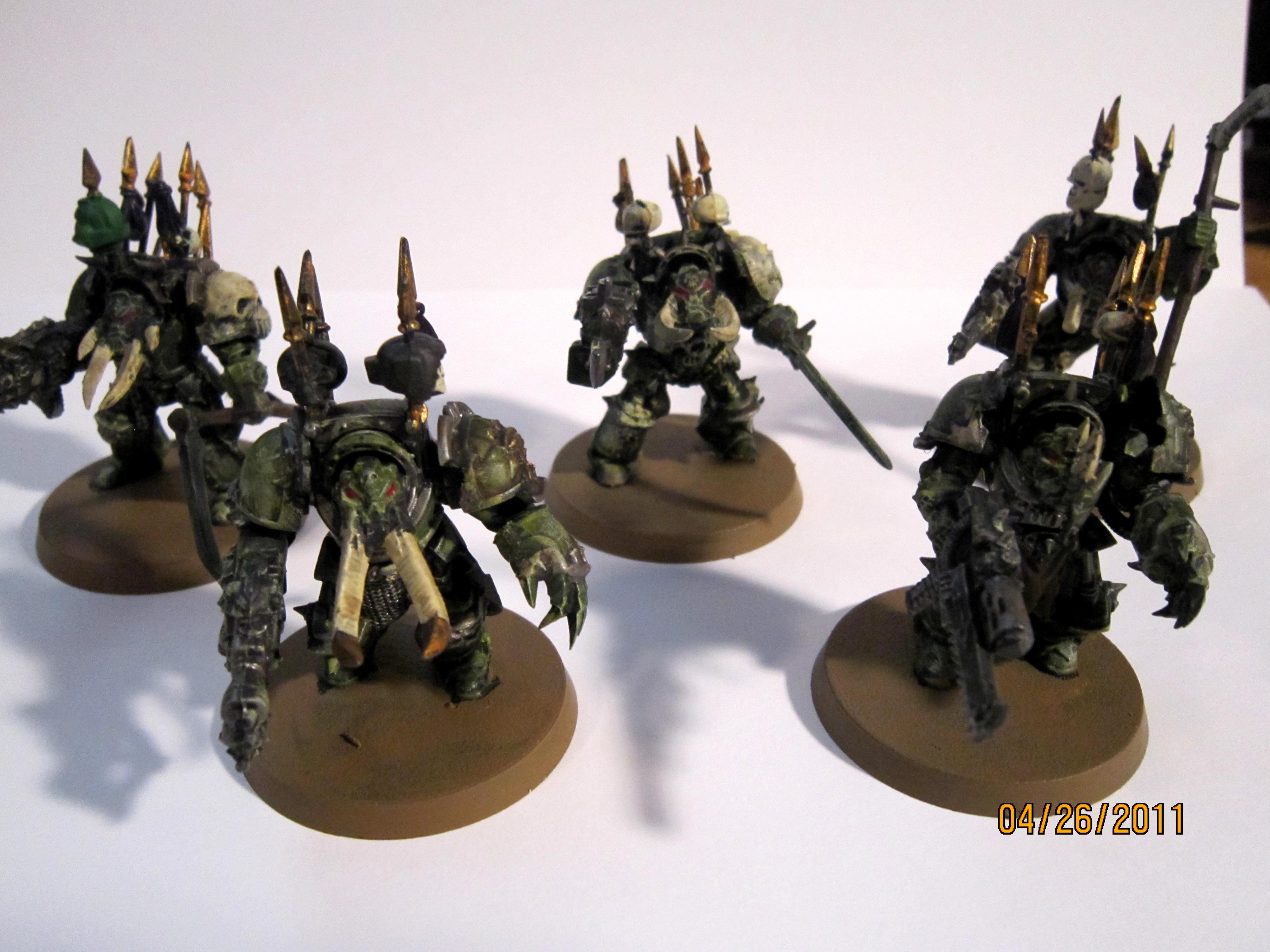Chaos Space Marines, Chaos Terminators, Death Guard, Nurgle