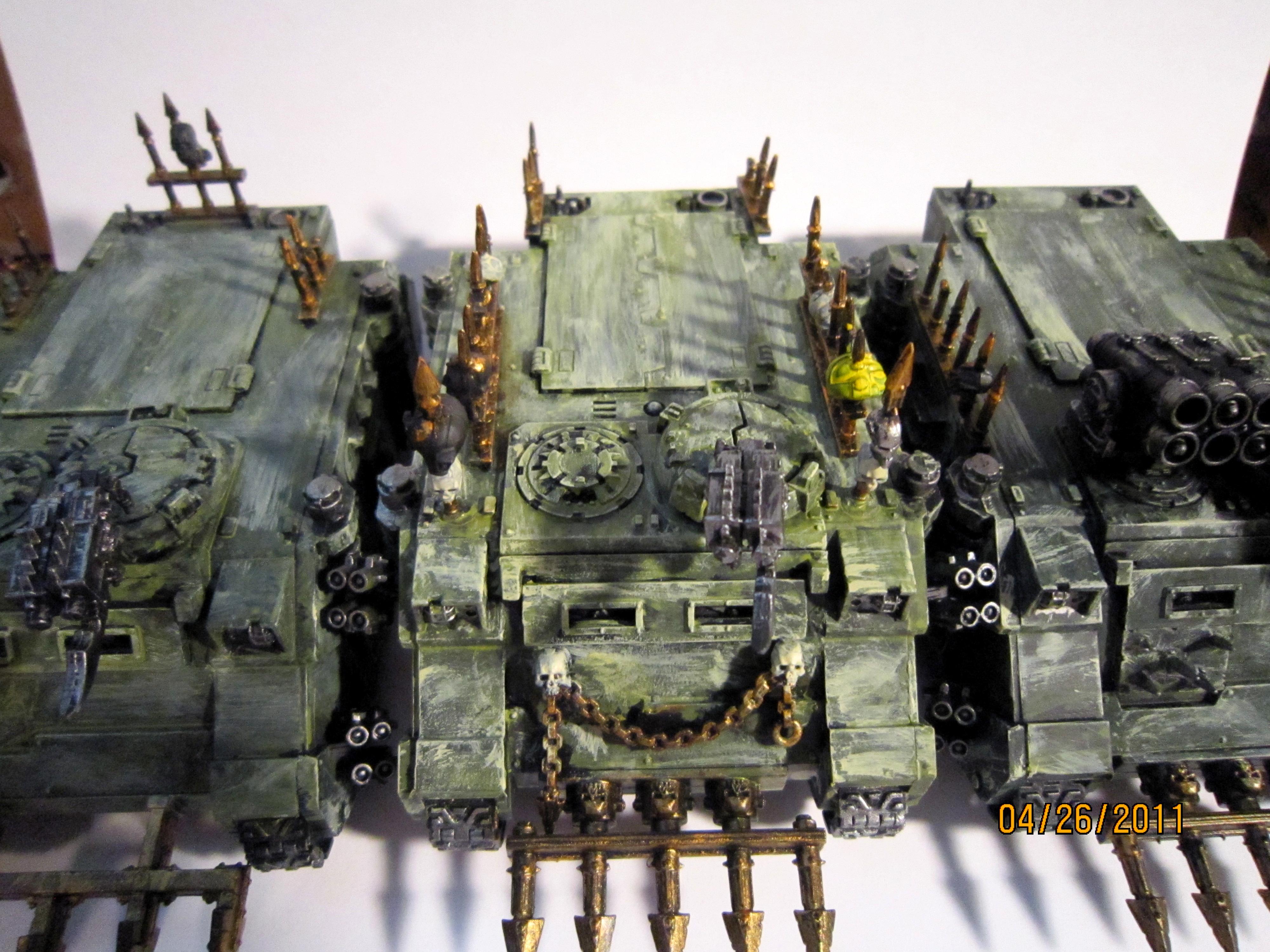 Chaos, Chaos Rhinos, Chaos Space Marines, Death Guard, Nurgle