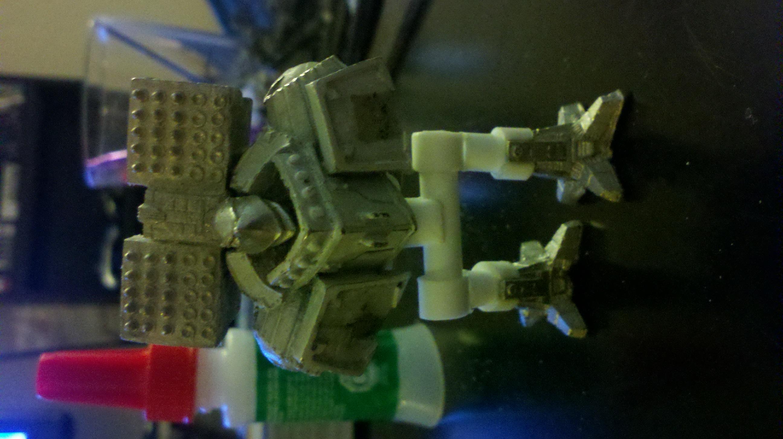 Attached to the torso