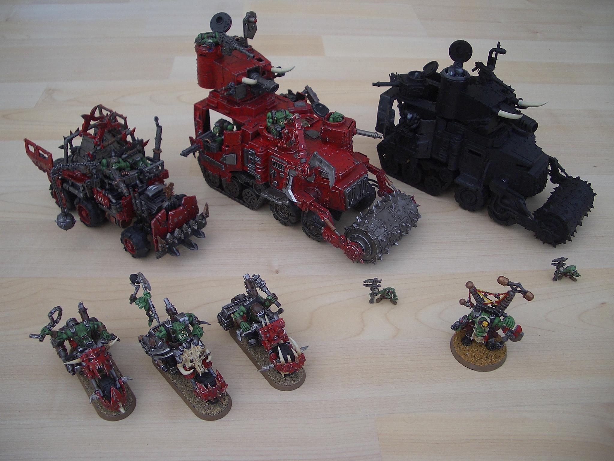 Battlewagon, Bike, Deff Rolla, Orks, Trukk