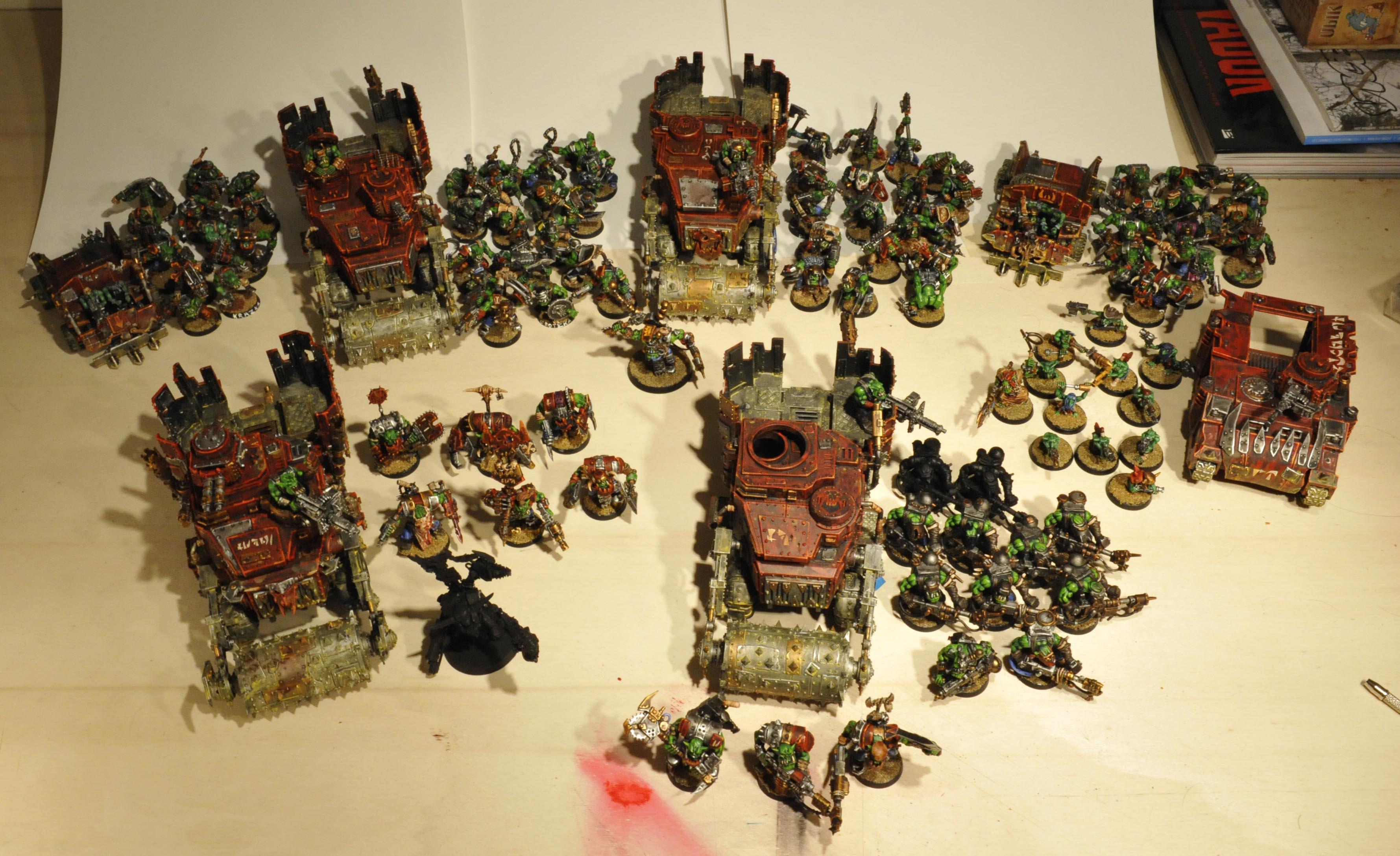 Battlewagon, Deff Rolla, Orks, Red, Seed Freaks