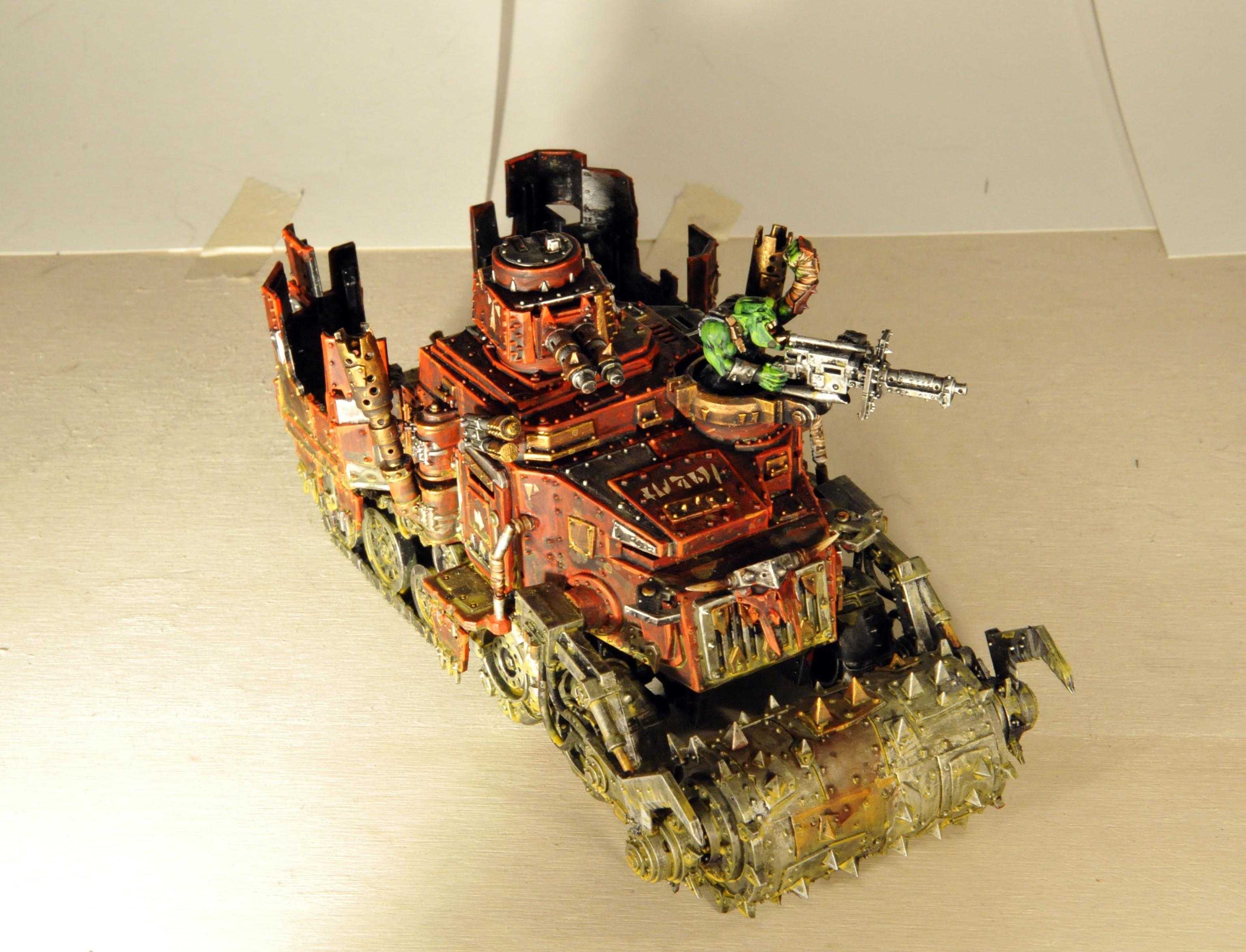 Battlewagon, Deff Rolla, Orks, Red, Seed Freaks