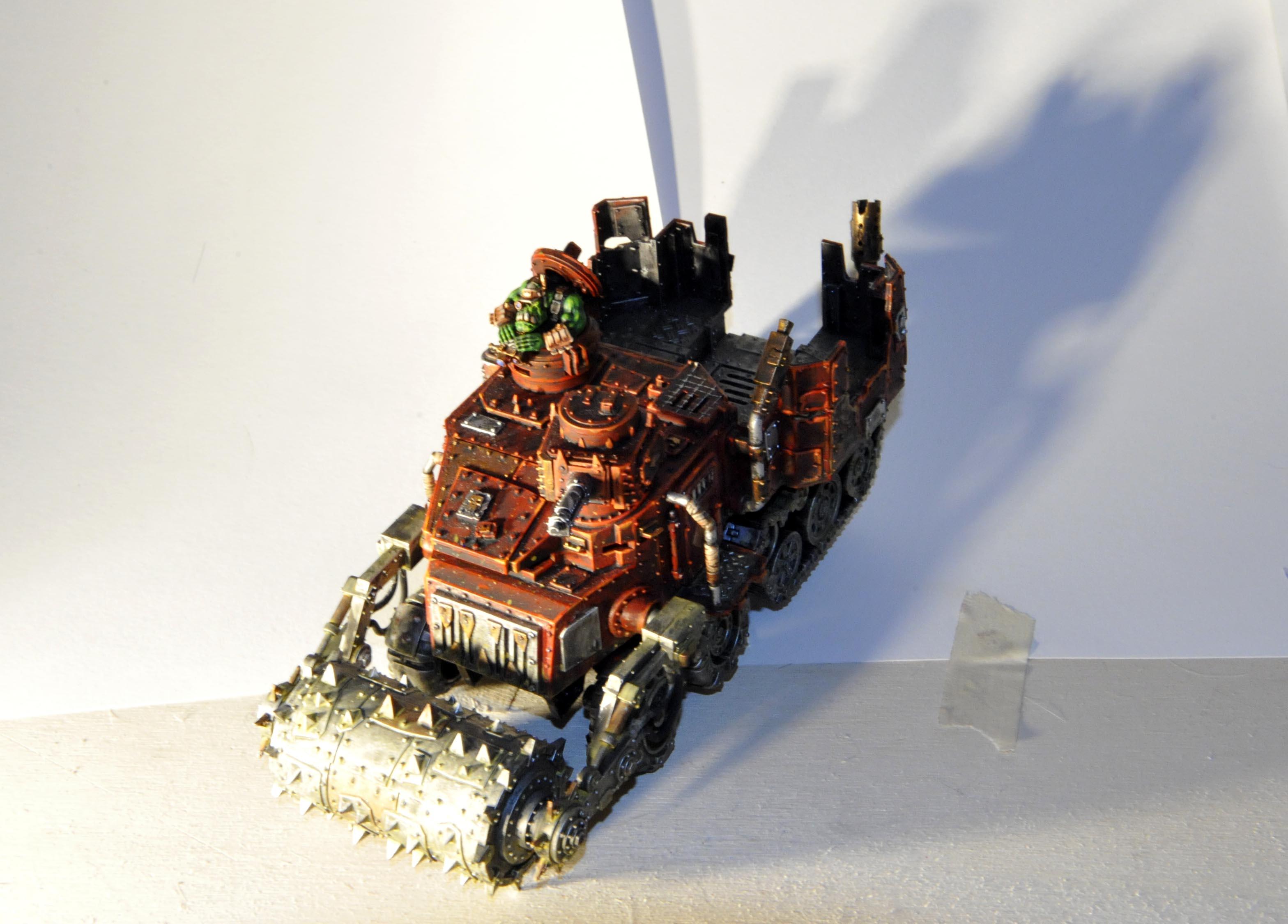 Battlewagon, Deff Rolla, Orks, Red, Seed Freaks