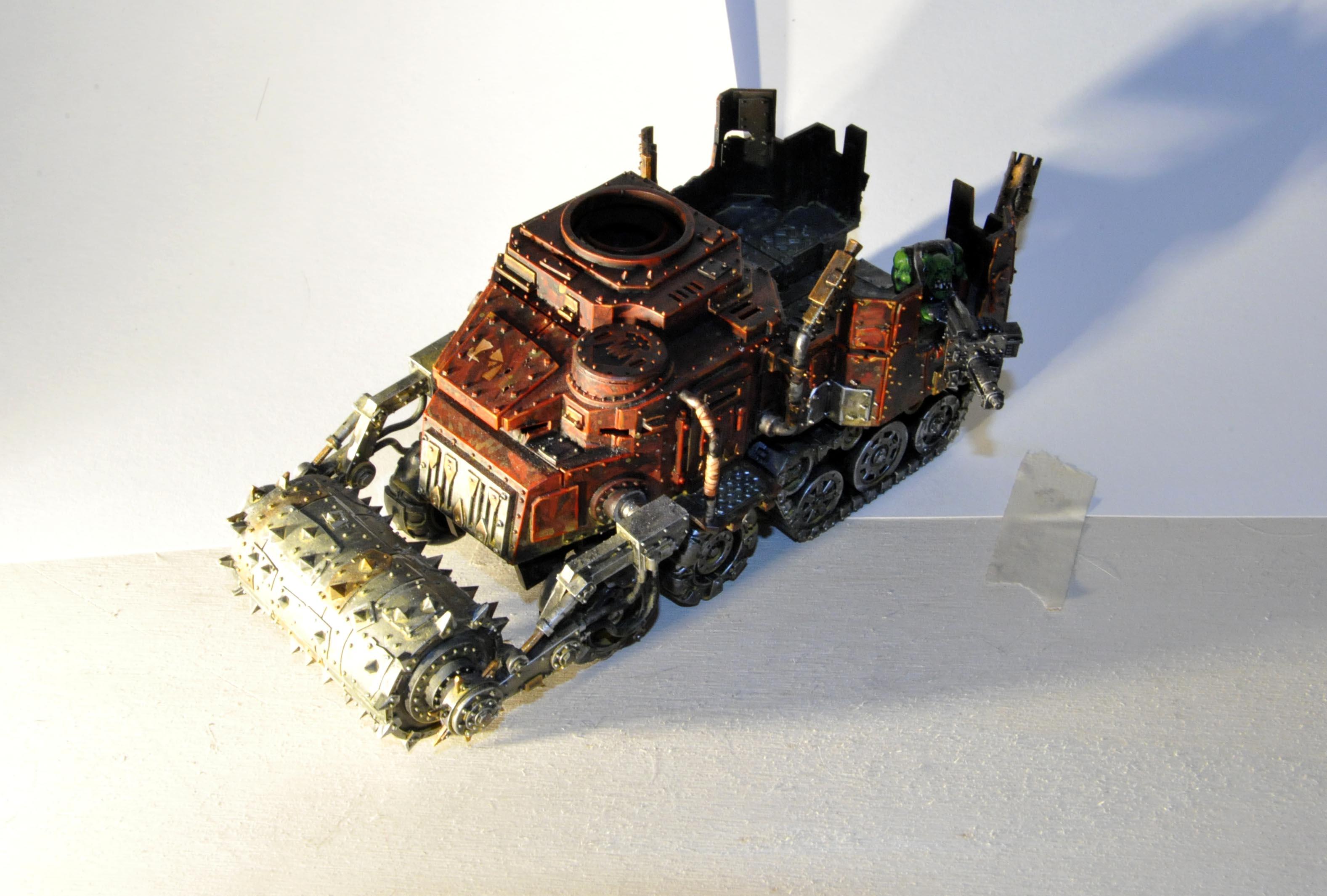 Battlewagon, Deff Rolla, Orks, Red, Seed Freaks