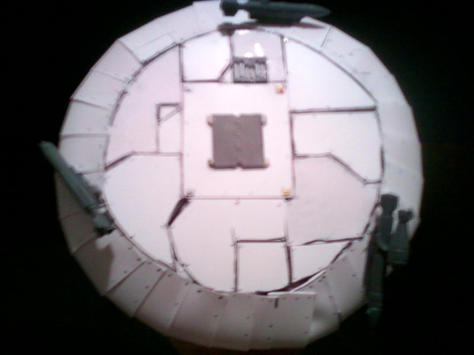 Bottom of saucer with rockets