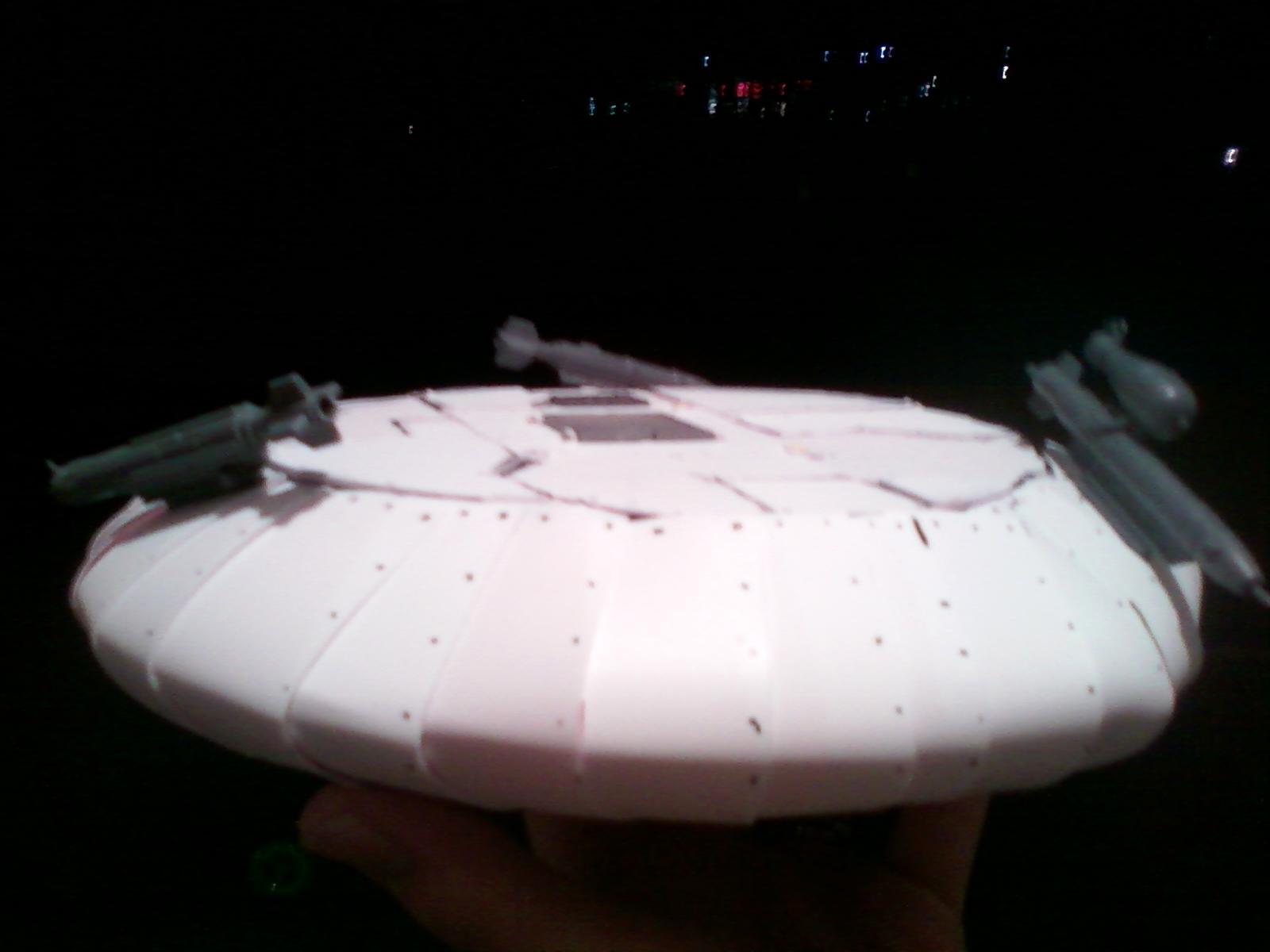 Side view of bottom with rockets