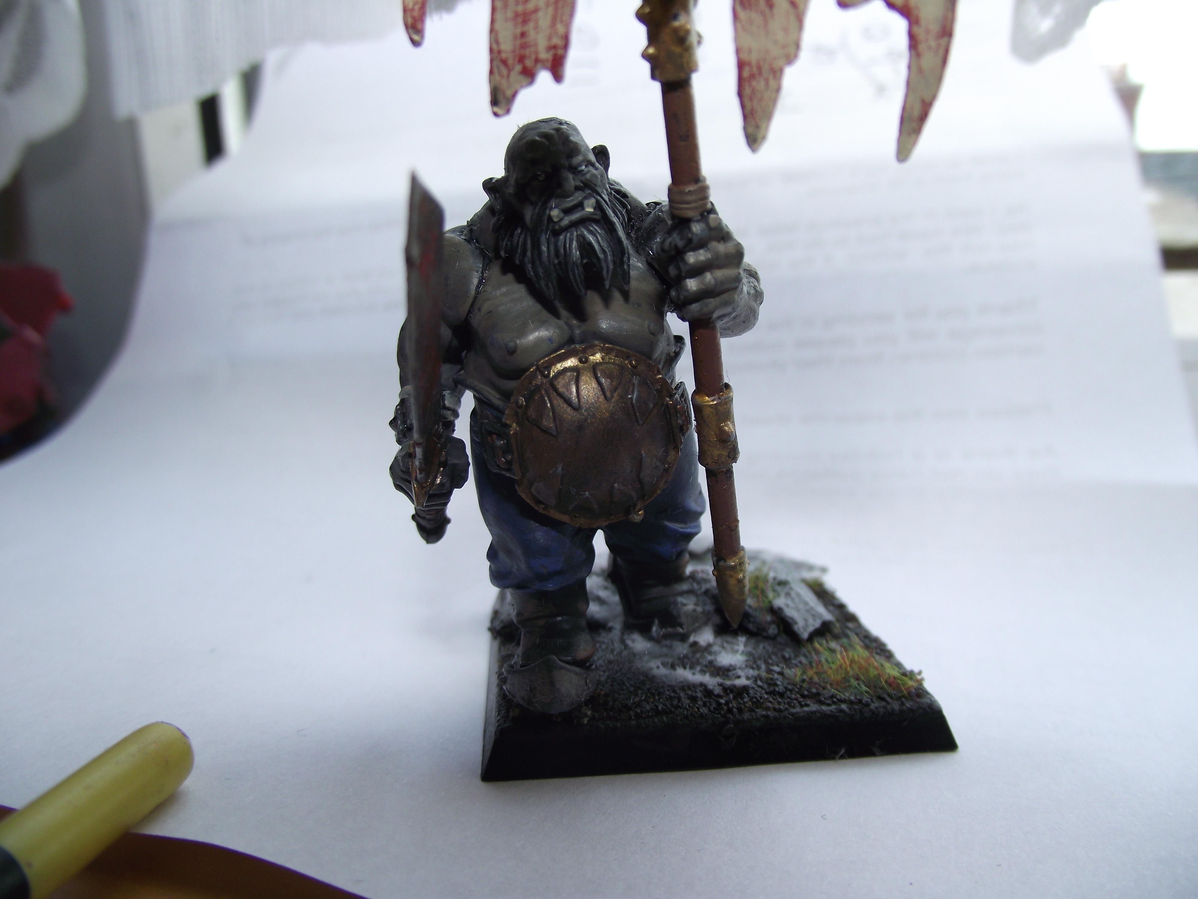 Banner, Gnoblar, Kingdoms, Ogre Kingdoms, Ogres, Snow, Warhammer Fantasy
