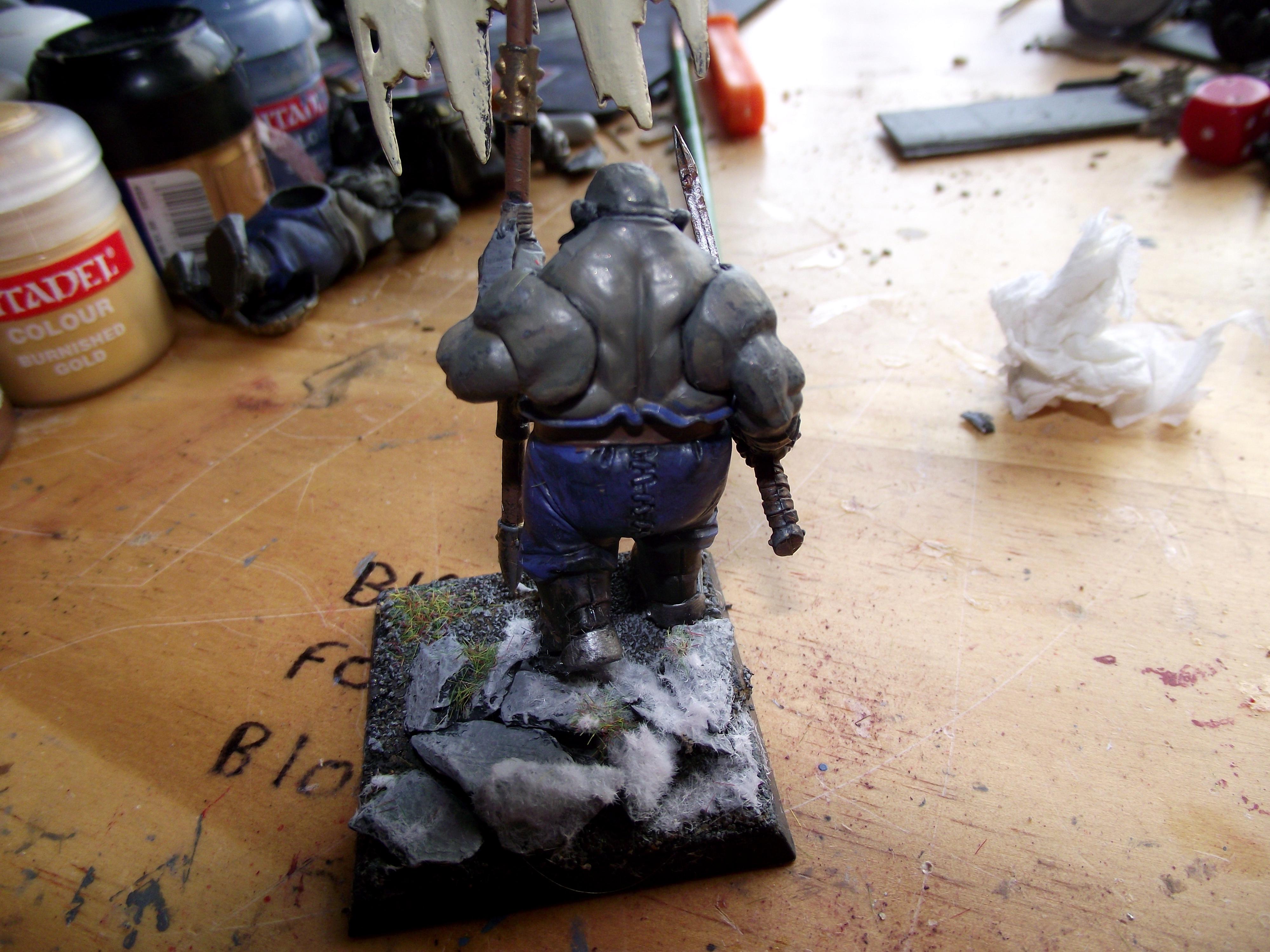 Banner, Gnoblar, Kingdoms, Ogre Kingdoms, Ogres, Snow, Warhammer Fantasy