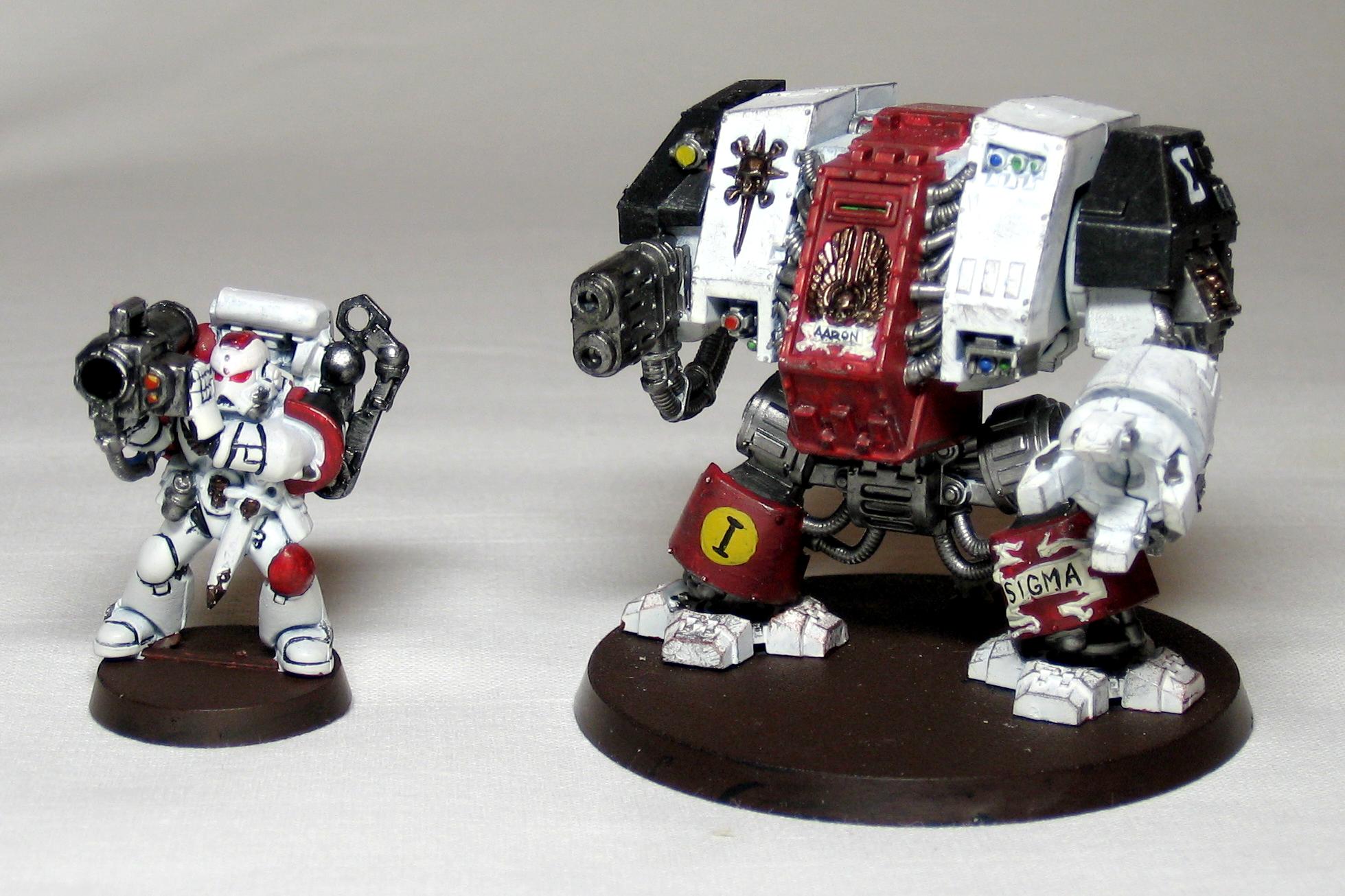 Space Marines, Old Aaron with support