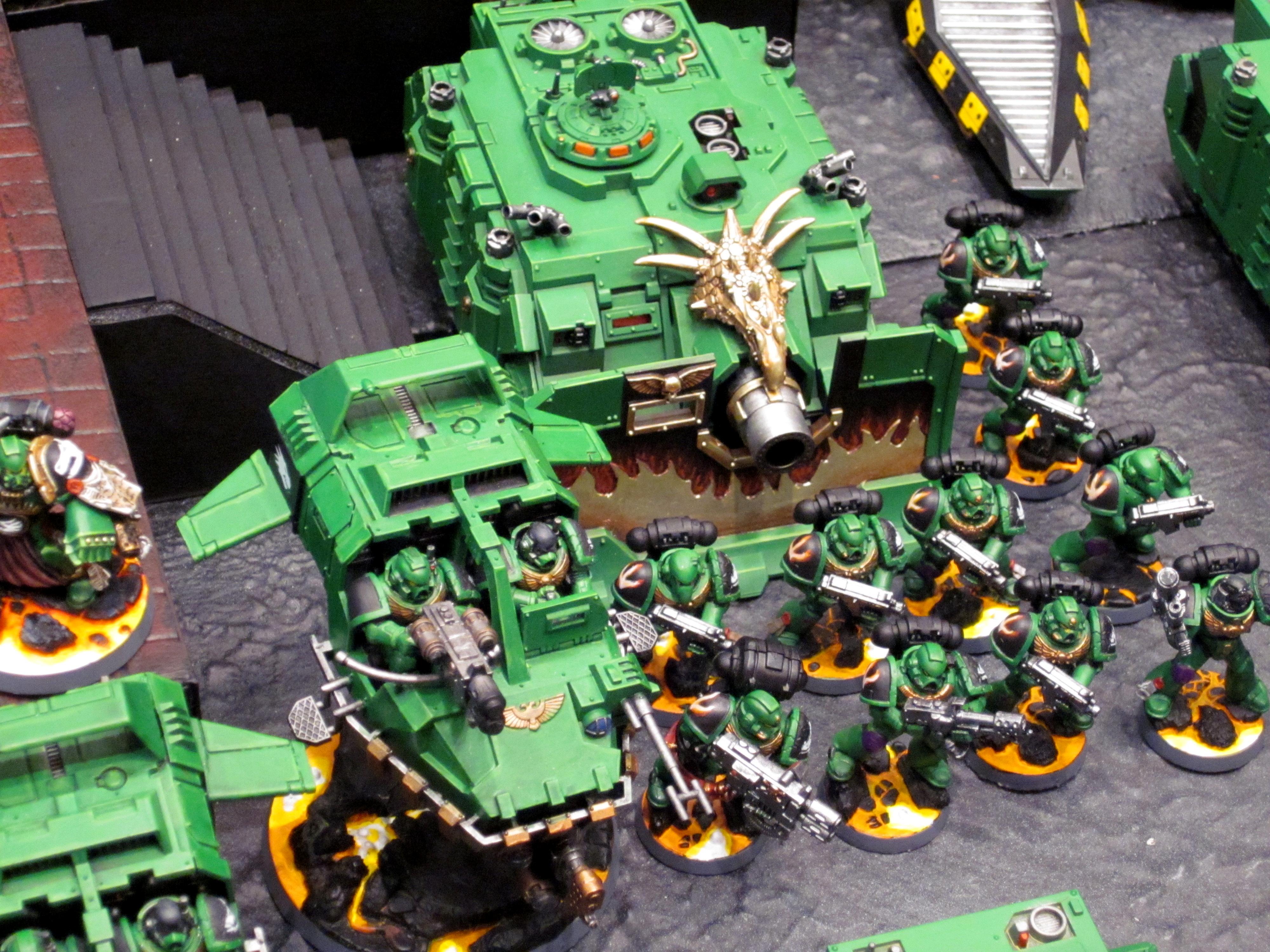Adepticon 2011, Land Speeder, Salamanders, Tactical Squad, Vindicator, Warhammer 40,000