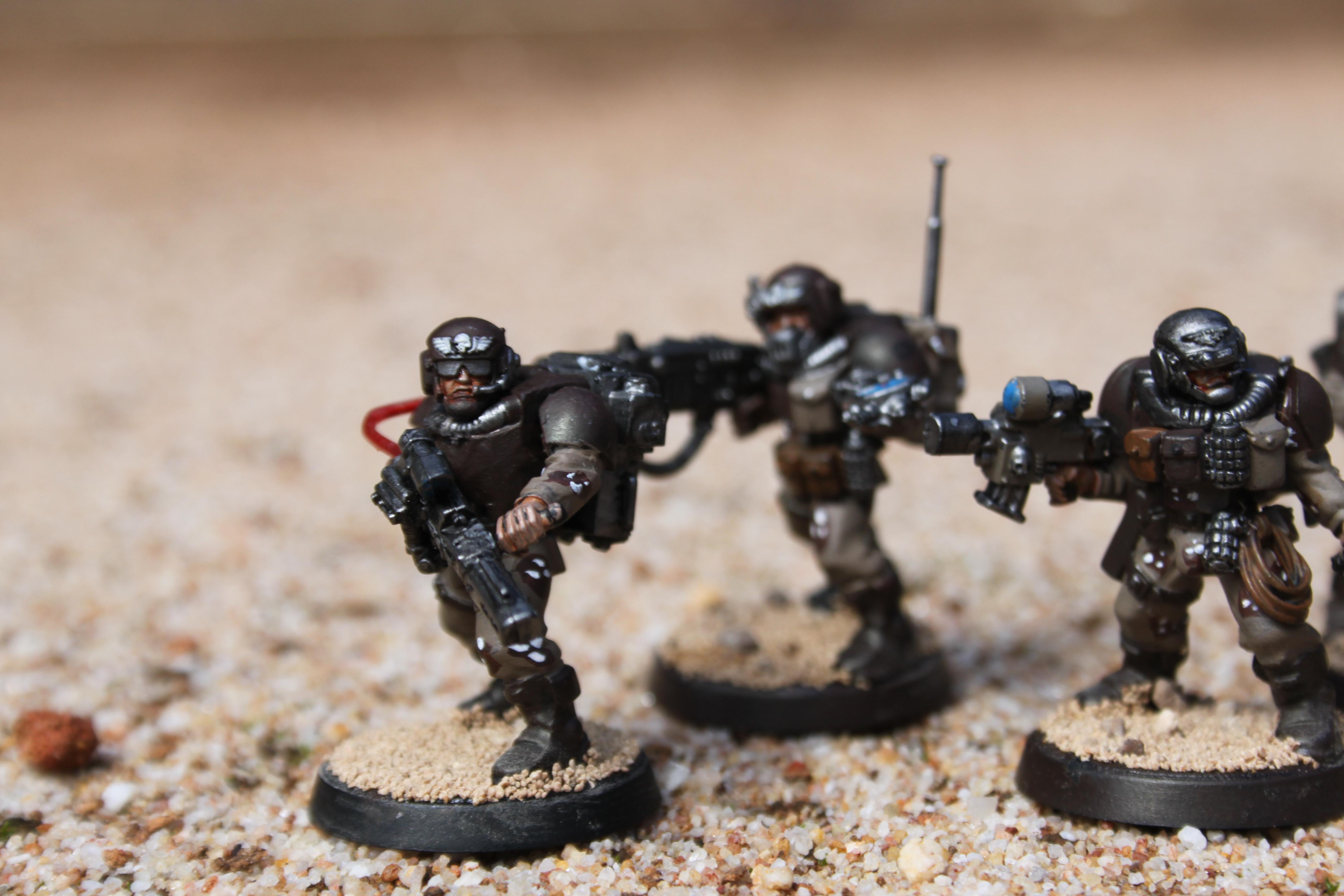 Conversion, Flamer, Imperial Guard, Sand Base, Storm Troopers, Warhammer 40,000