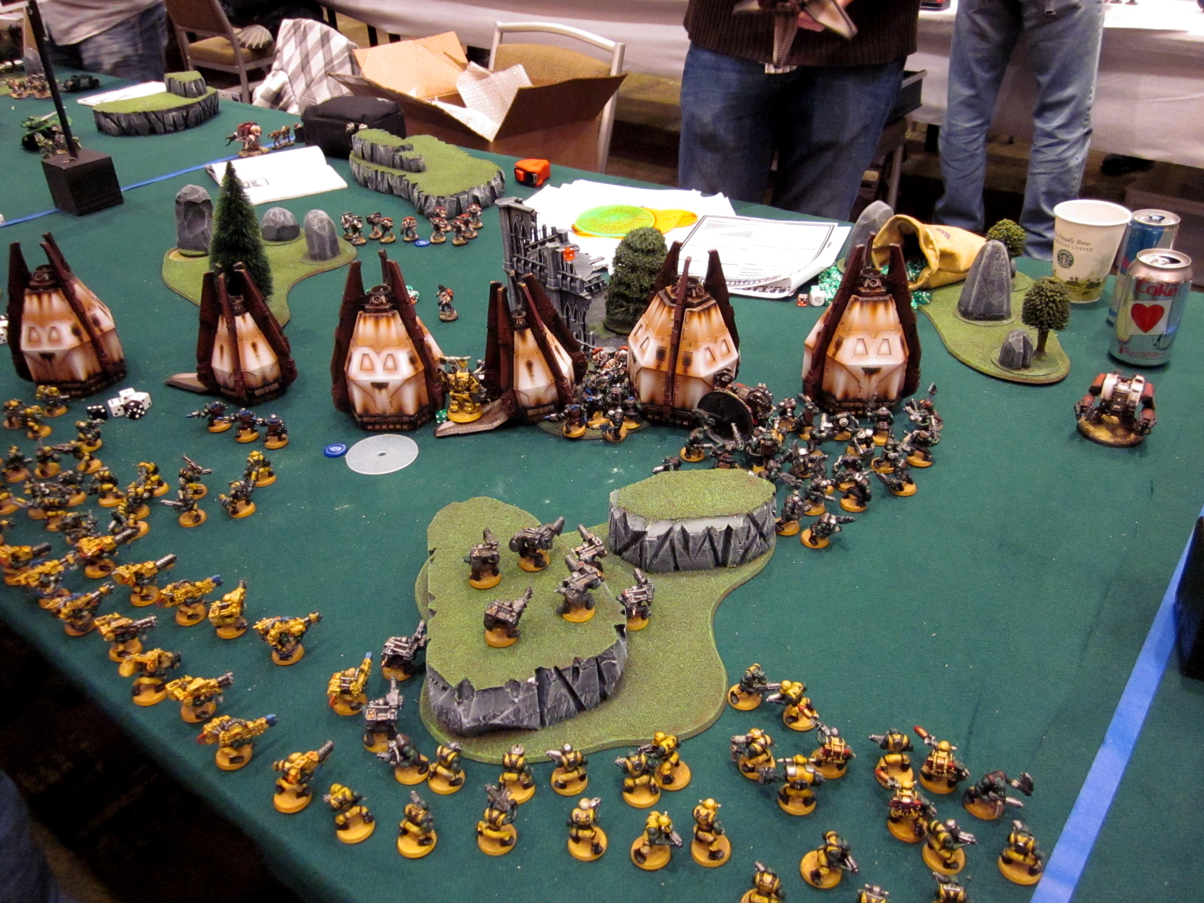 Adepticon 2011, Army, Drop Pods, Orks, Space Marines, Warhammer 40,000