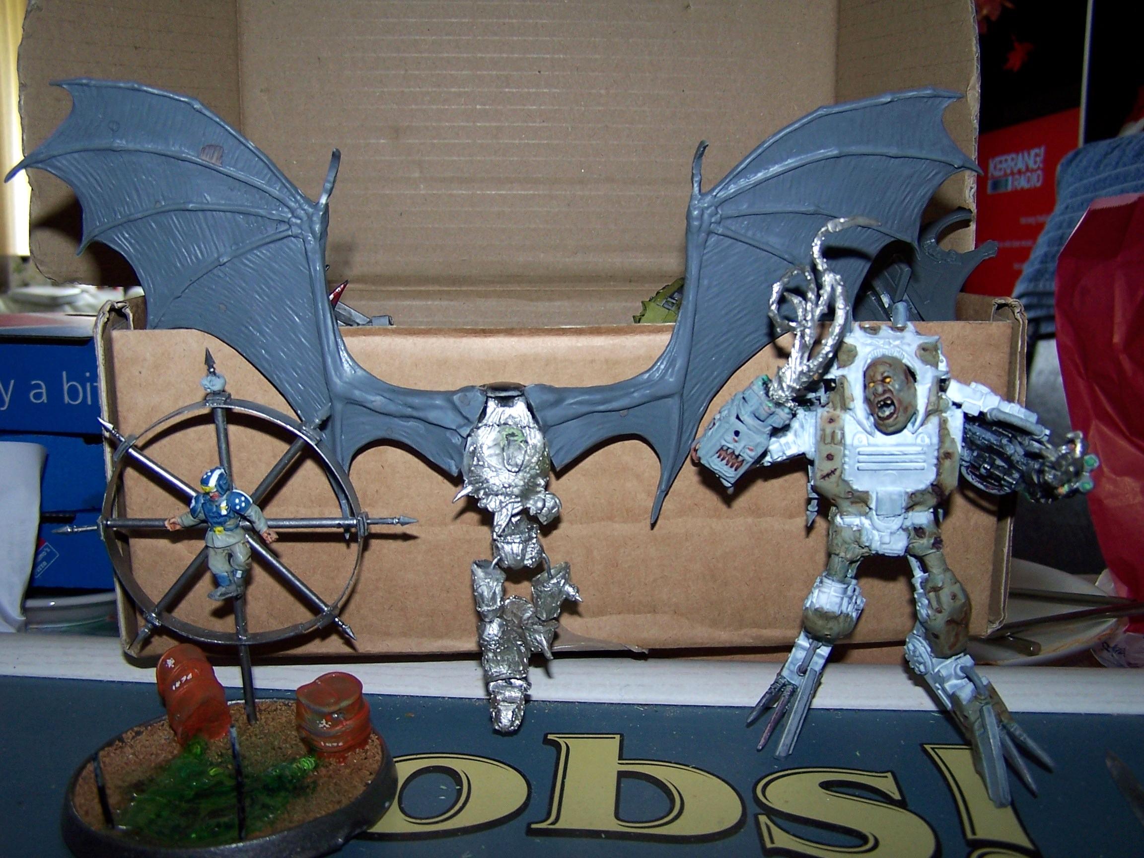 Chaos, Chapter Of The Black Hand, Daemon Prince, Dp, Silvermk2, Summoned Greater Deamon, Work In Progress