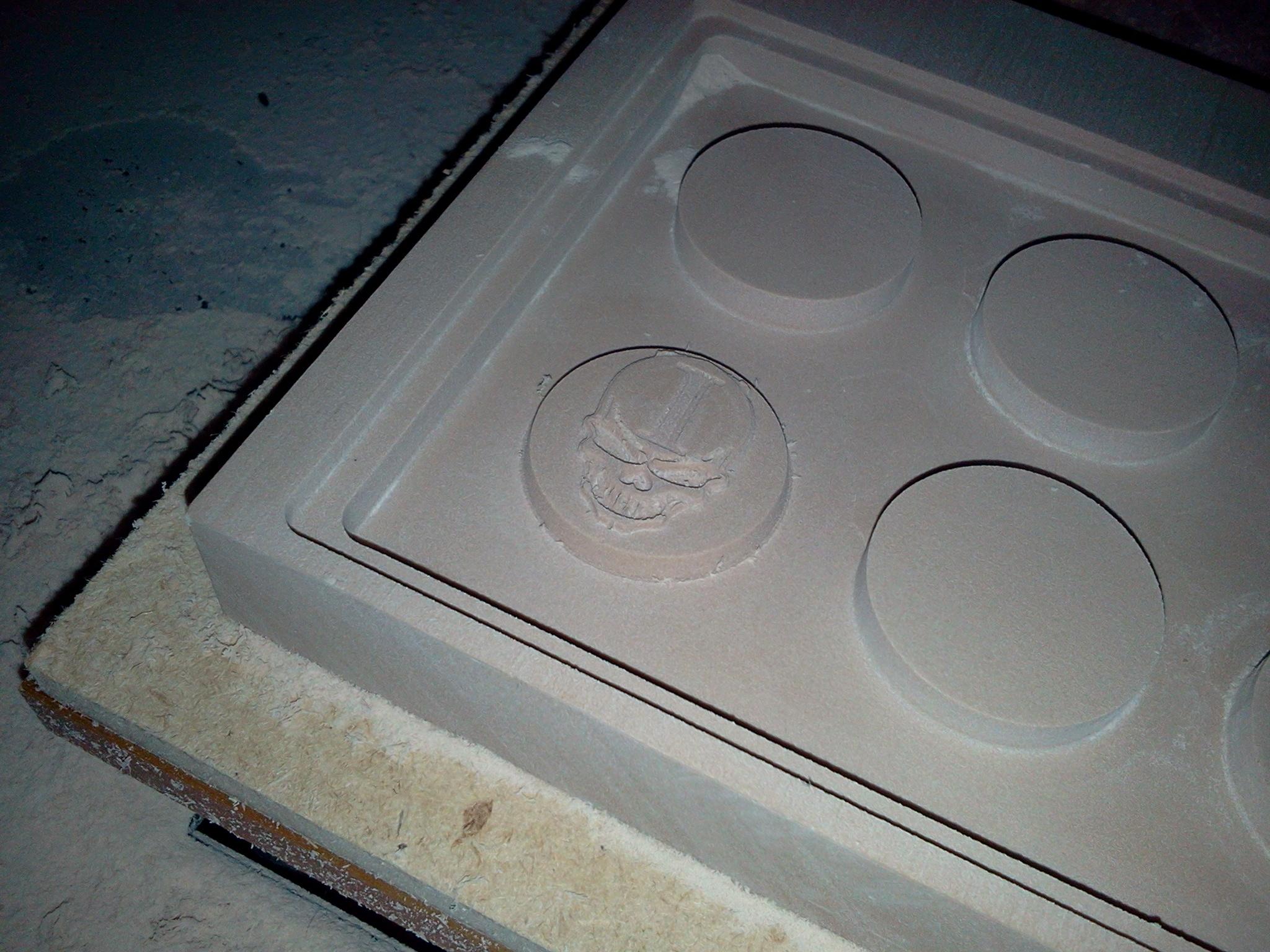Testing settings and tools on the CNC