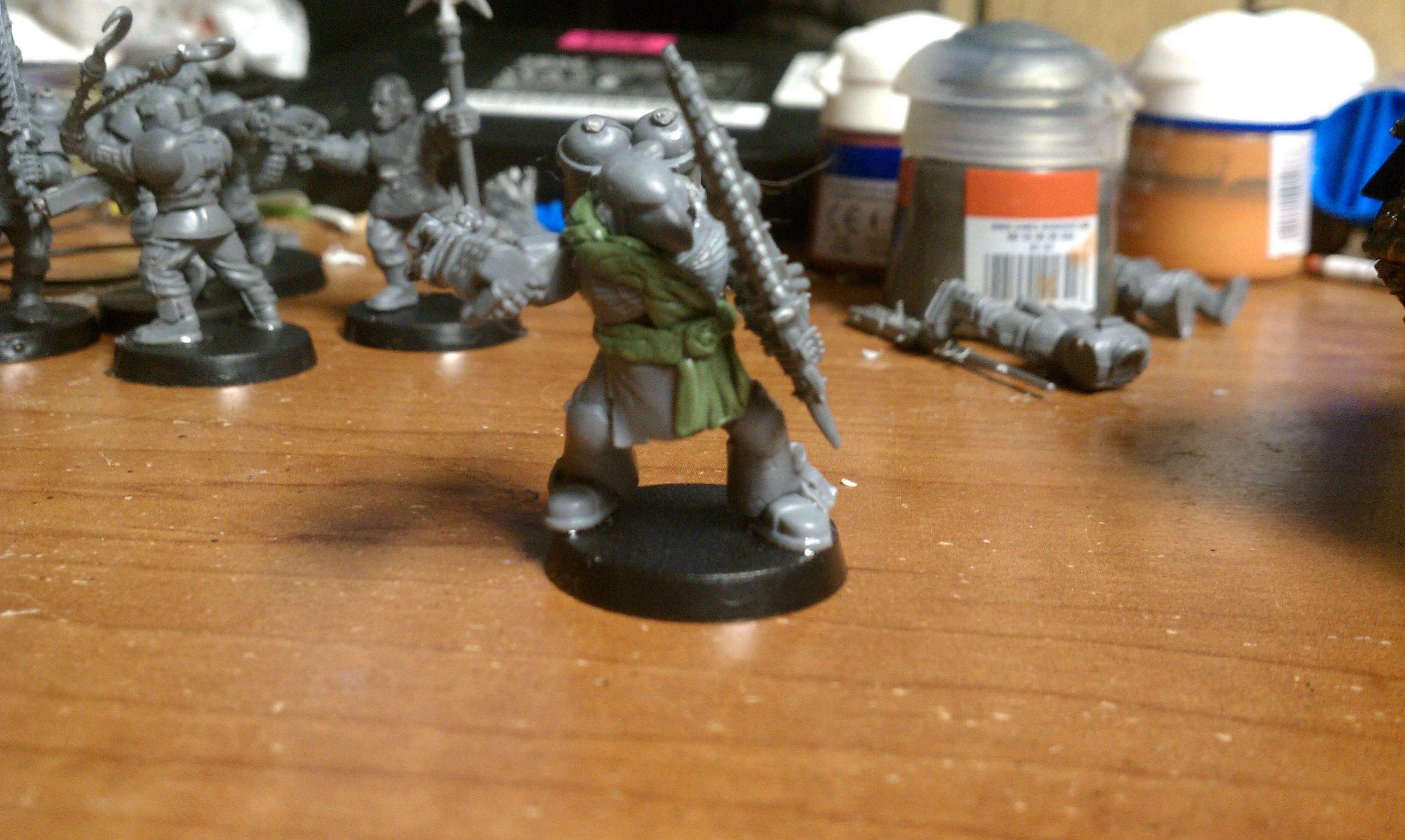 Helios space marine Flame Champion, replaces my heavy weapon with a flamer soldier