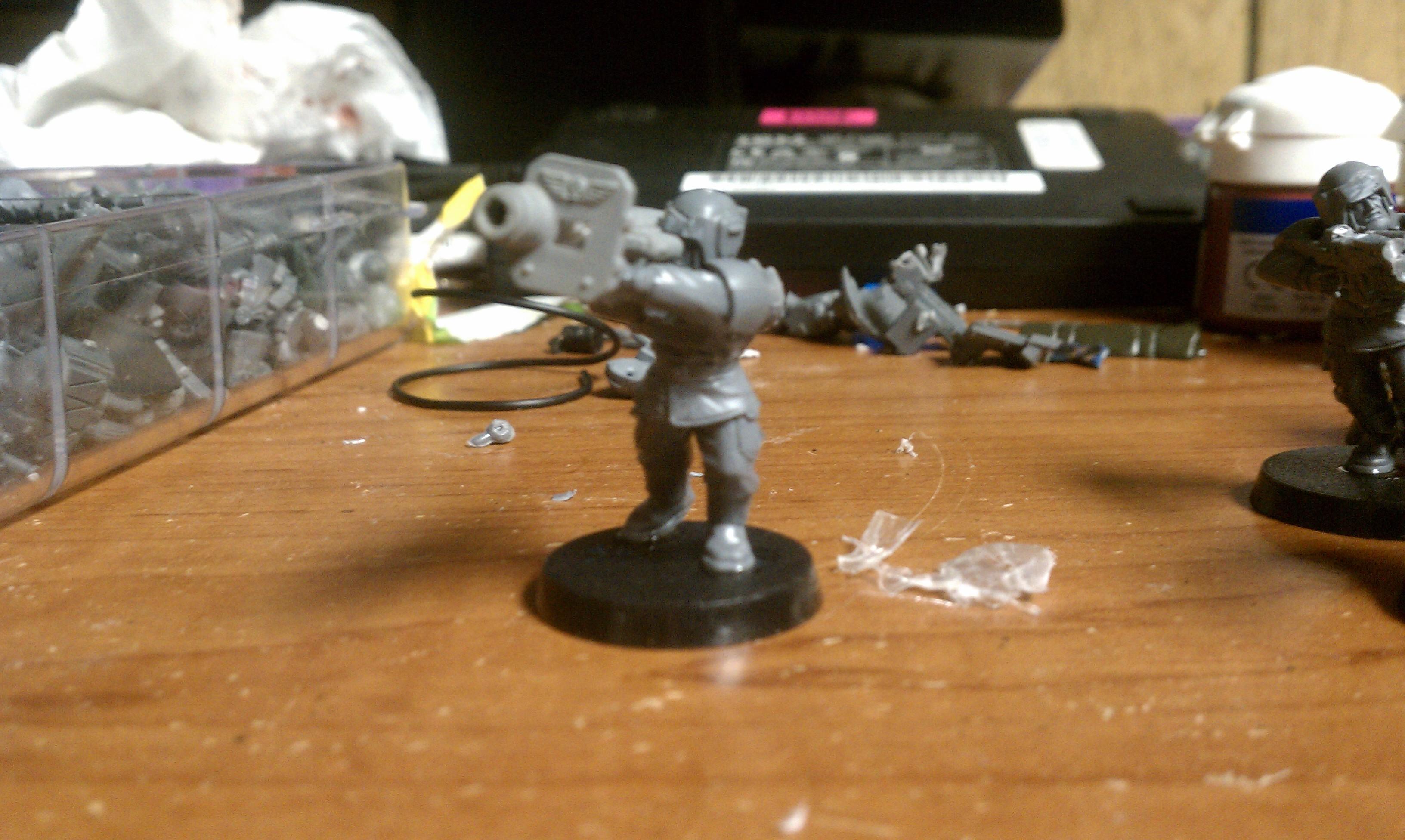 Missle Launcher man, will have a supporter throwing a knife