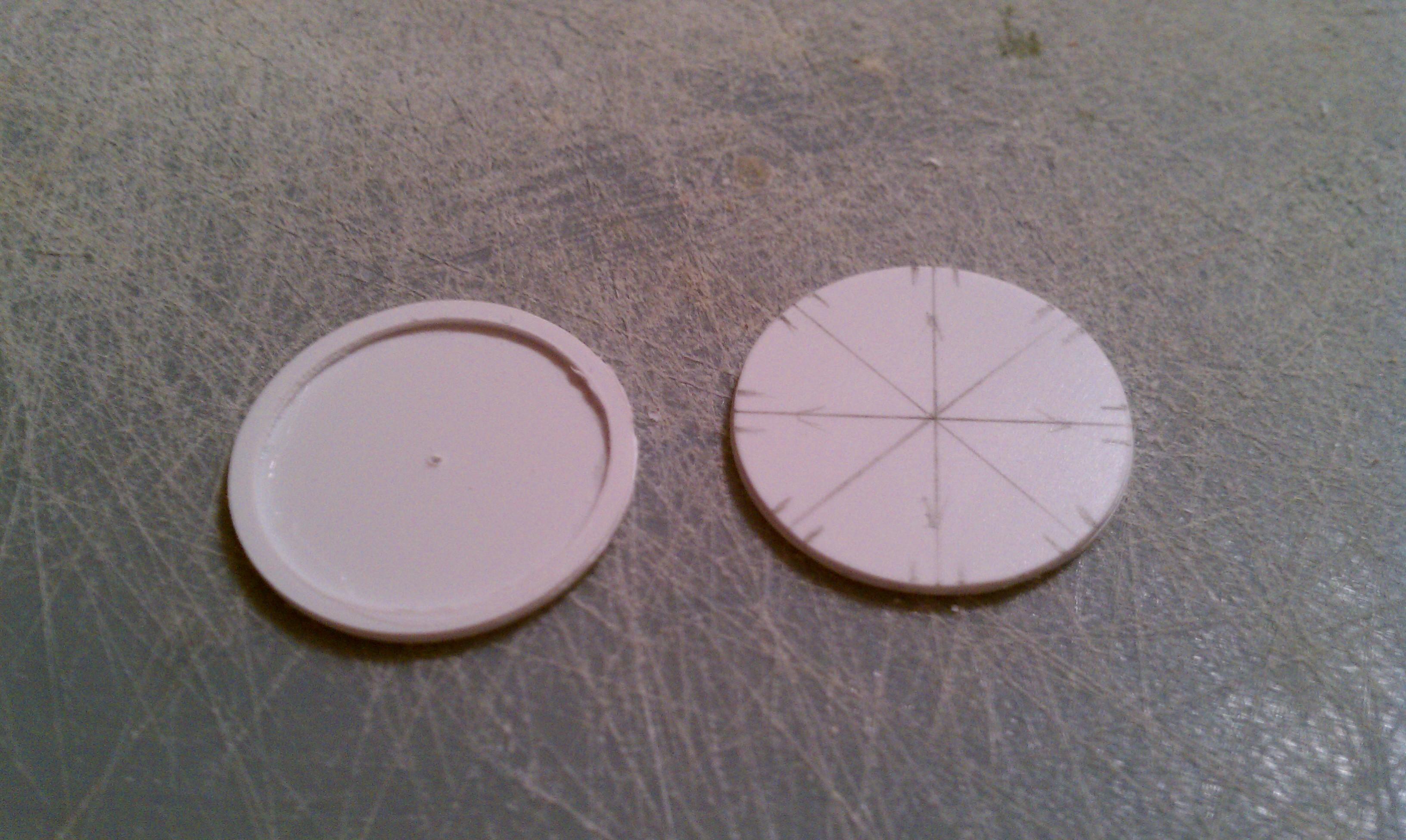Top disc with middle ring