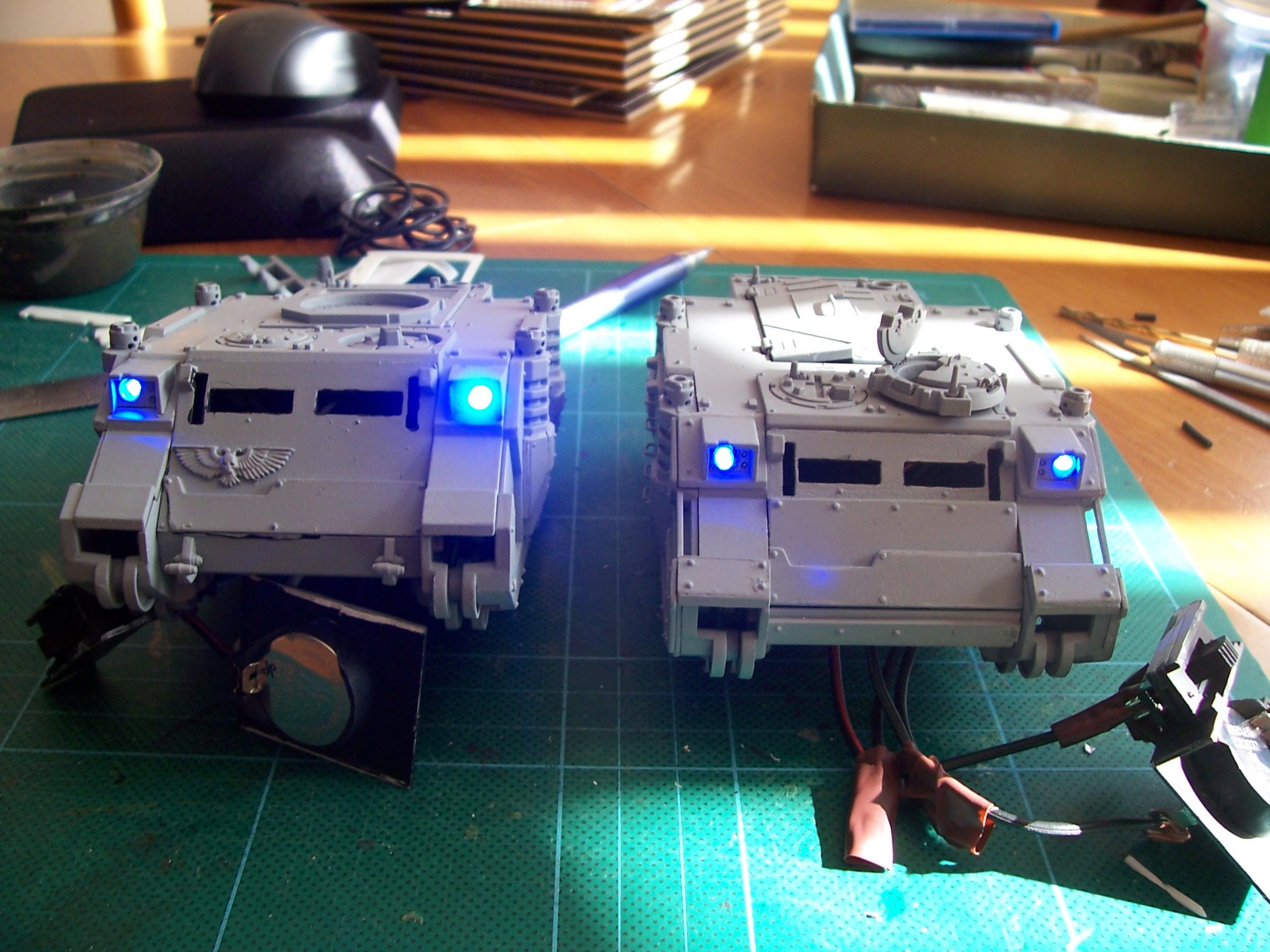 Armor, LED, Magnetised, Predator, Rhino, Work In Progress