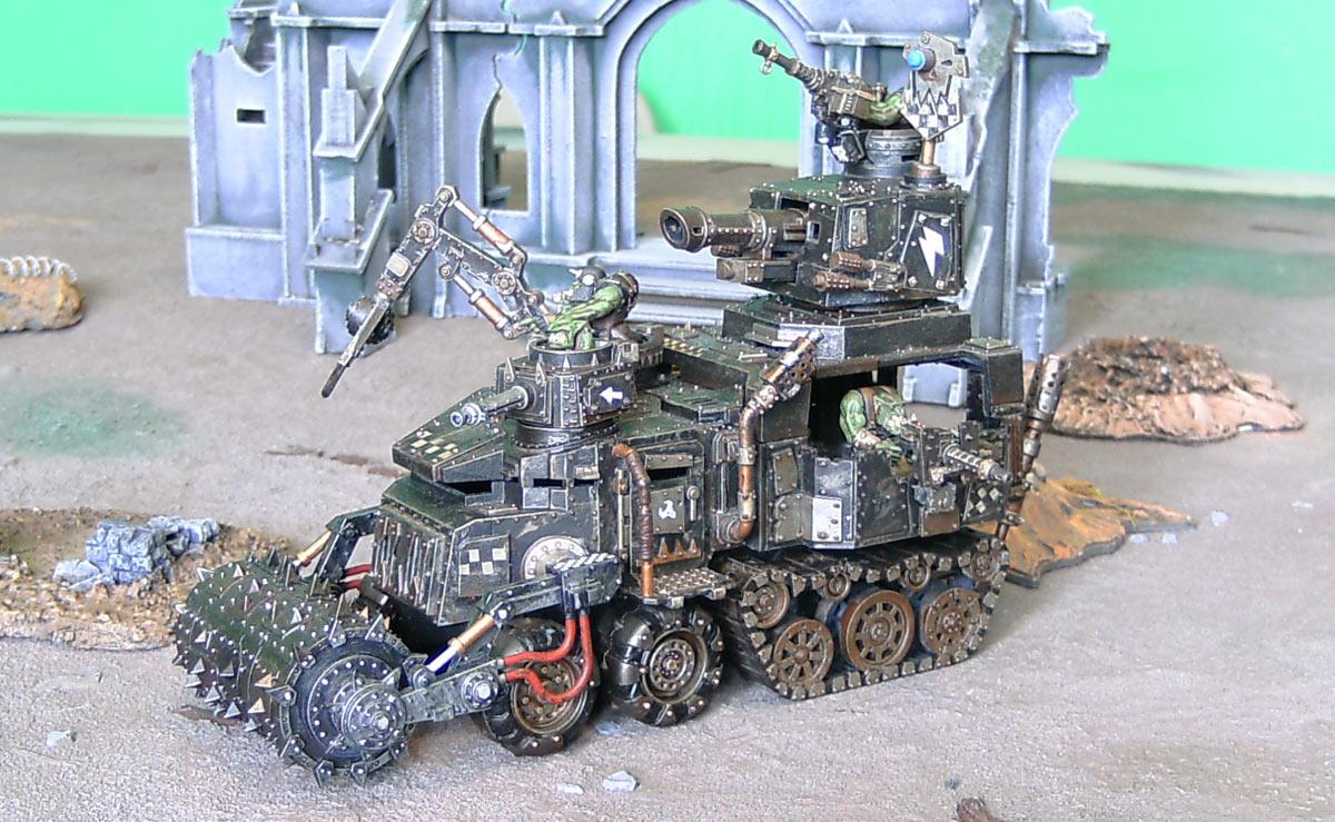 Battlewagon, Deff Rolla, Deffrolla, Goff, Goffs, Orks, Ouze, Warhammer 40,000