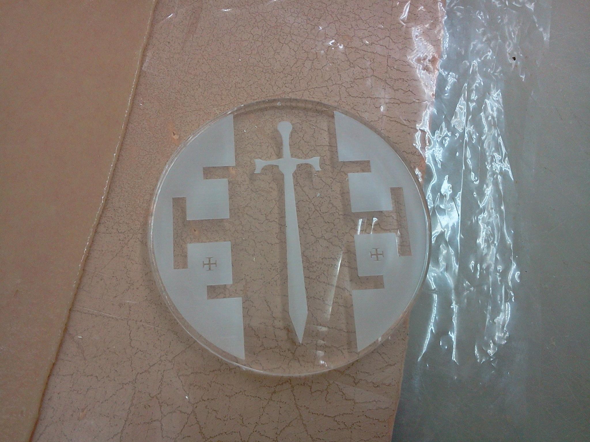 The 60mm base we painted up and stuck an Eisenhorn figure on