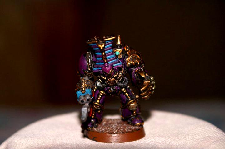 Chaos, Chaos Space Marines, Heresy, Lightning Claw, Lord, Purple, Sons, Sorcerer, Terminator Armor, Thousand, Traitor