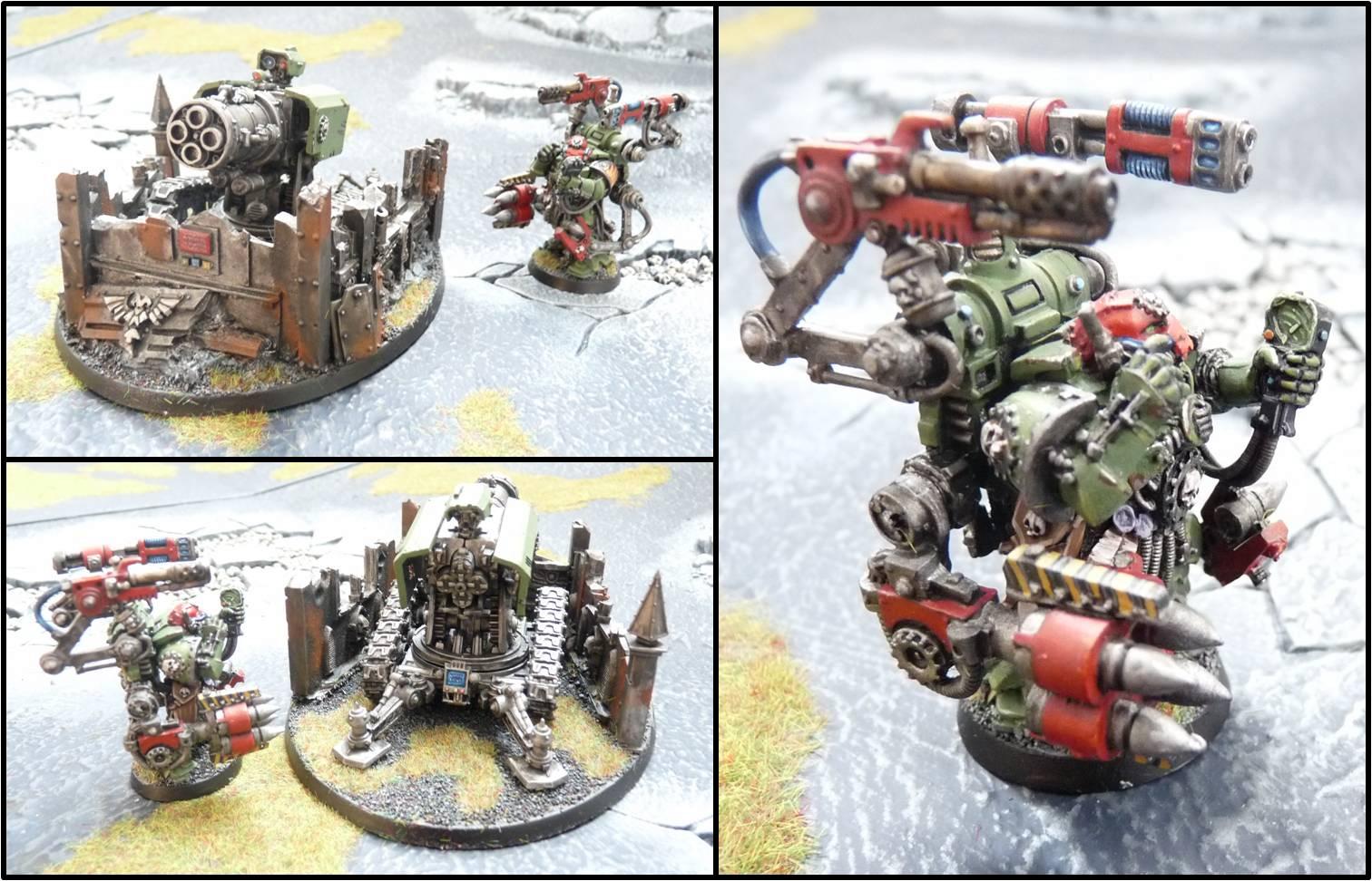 Fire Warden, Pace Marines, Techmarine, Thunderfire Cannon